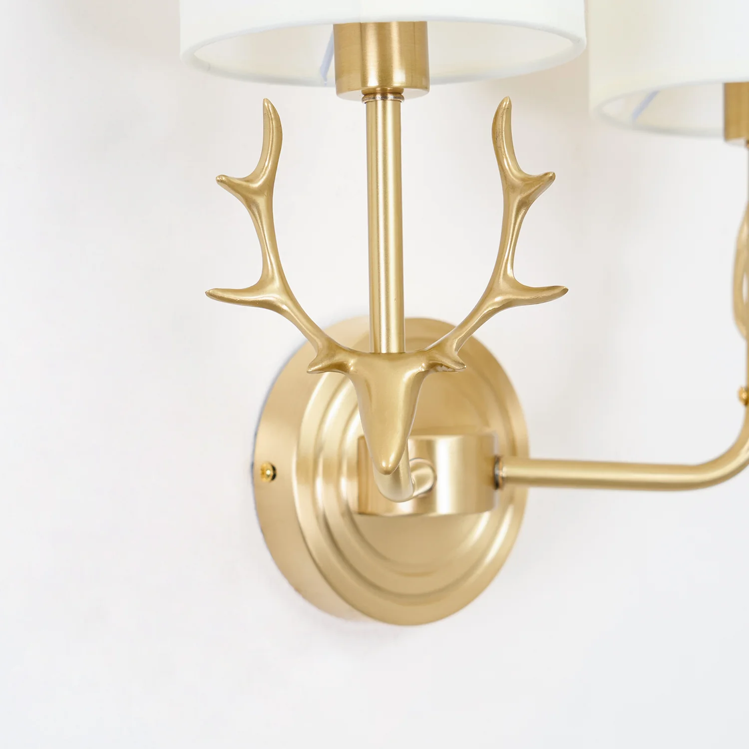 Brass Deer Head Wall Light - Image 59