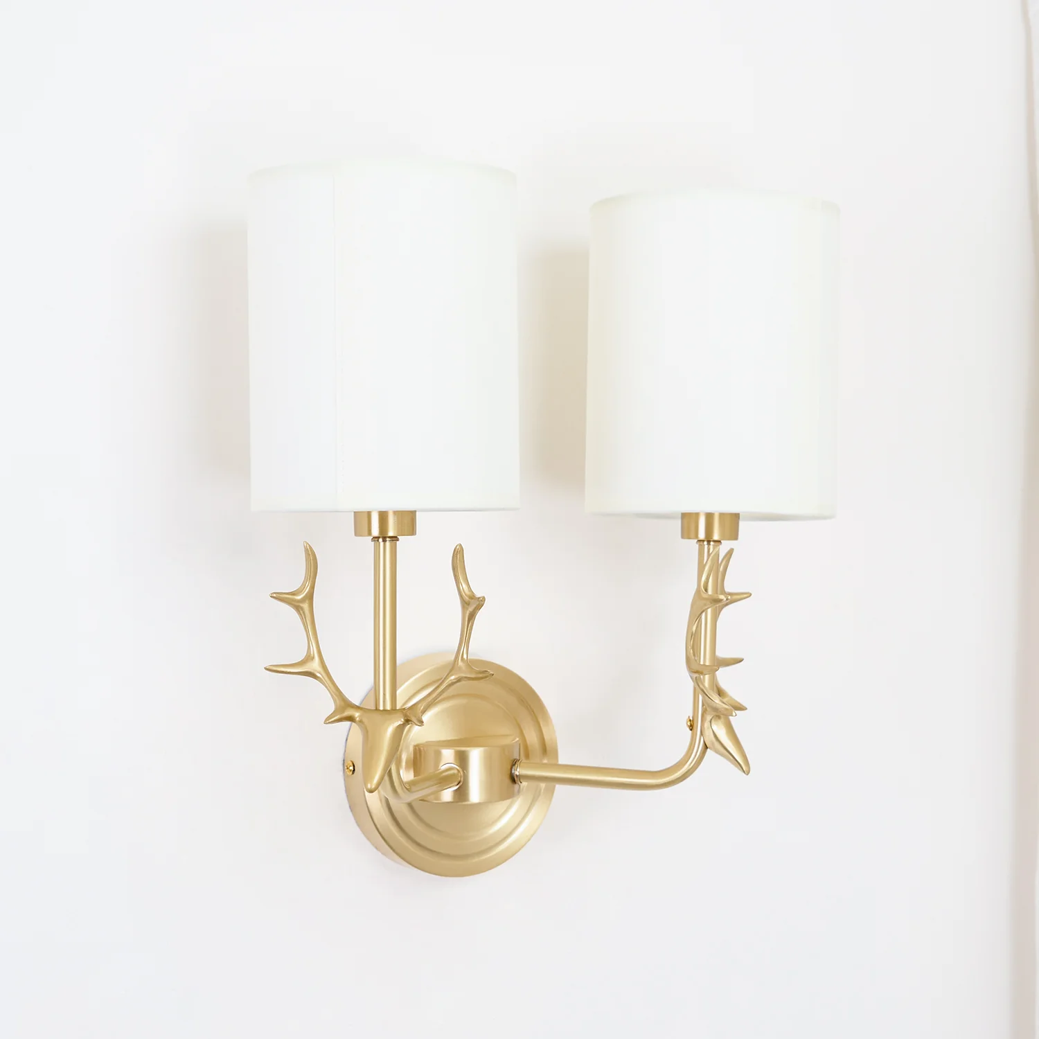 Brass Deer Head Wall Light - Image 61