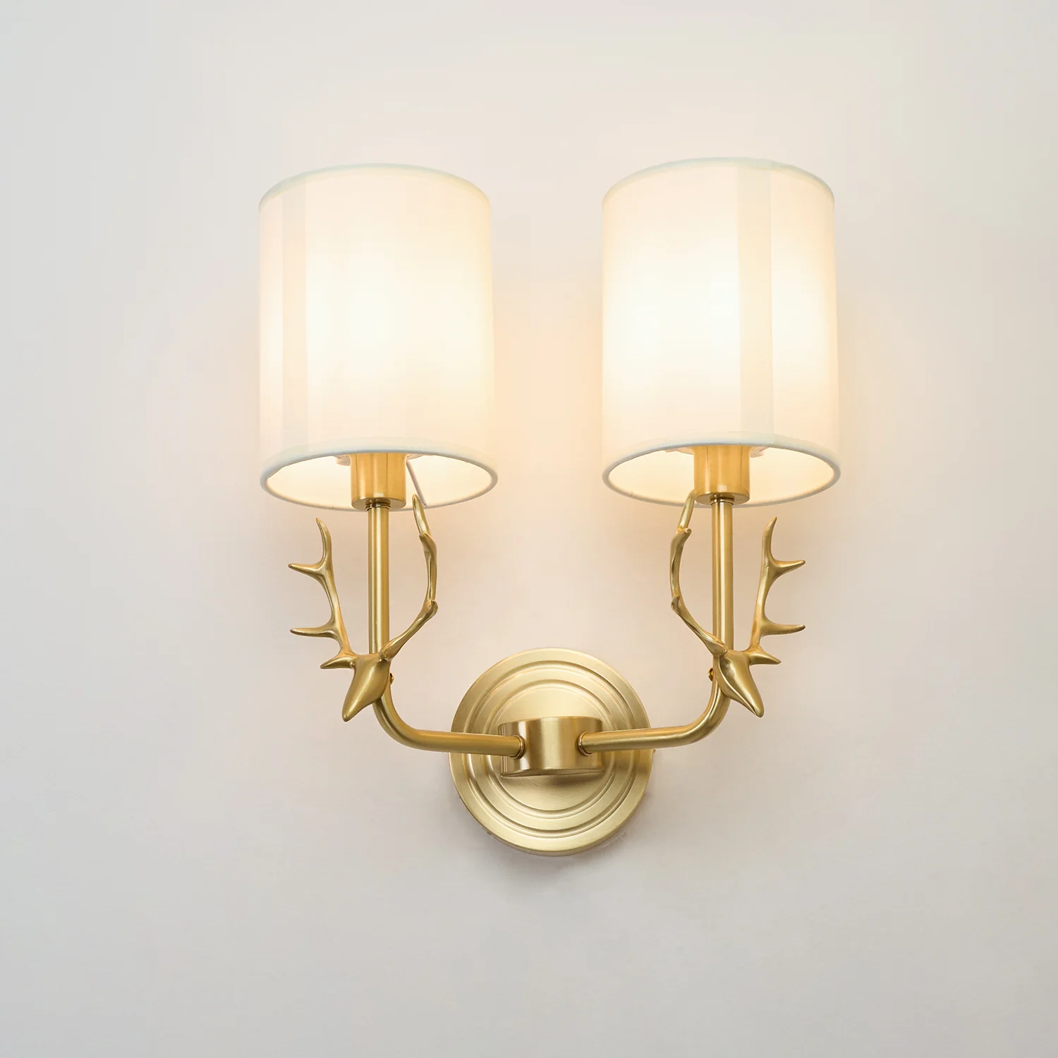Brass Deer Head Wall Light - Image 64