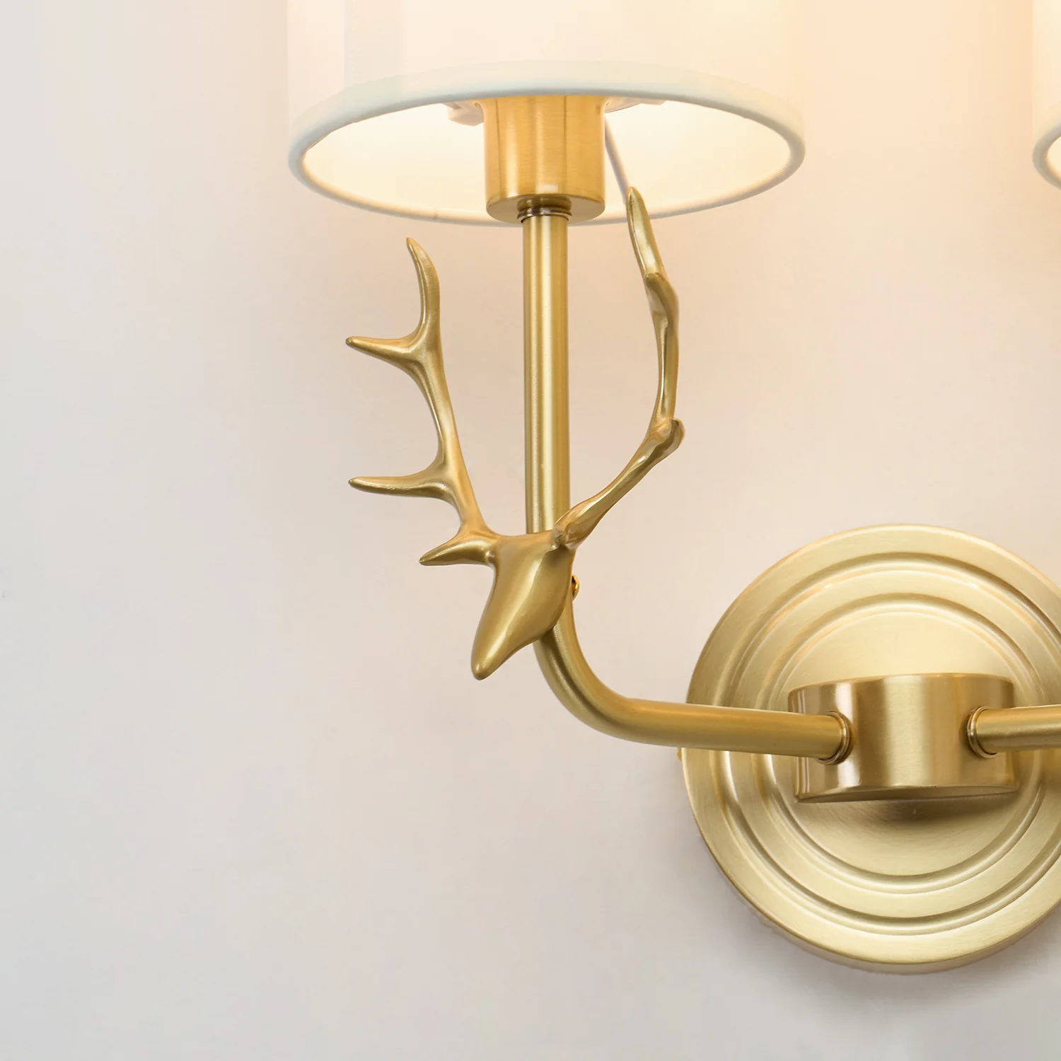 Brass Deer Head Wall Light - Image 65