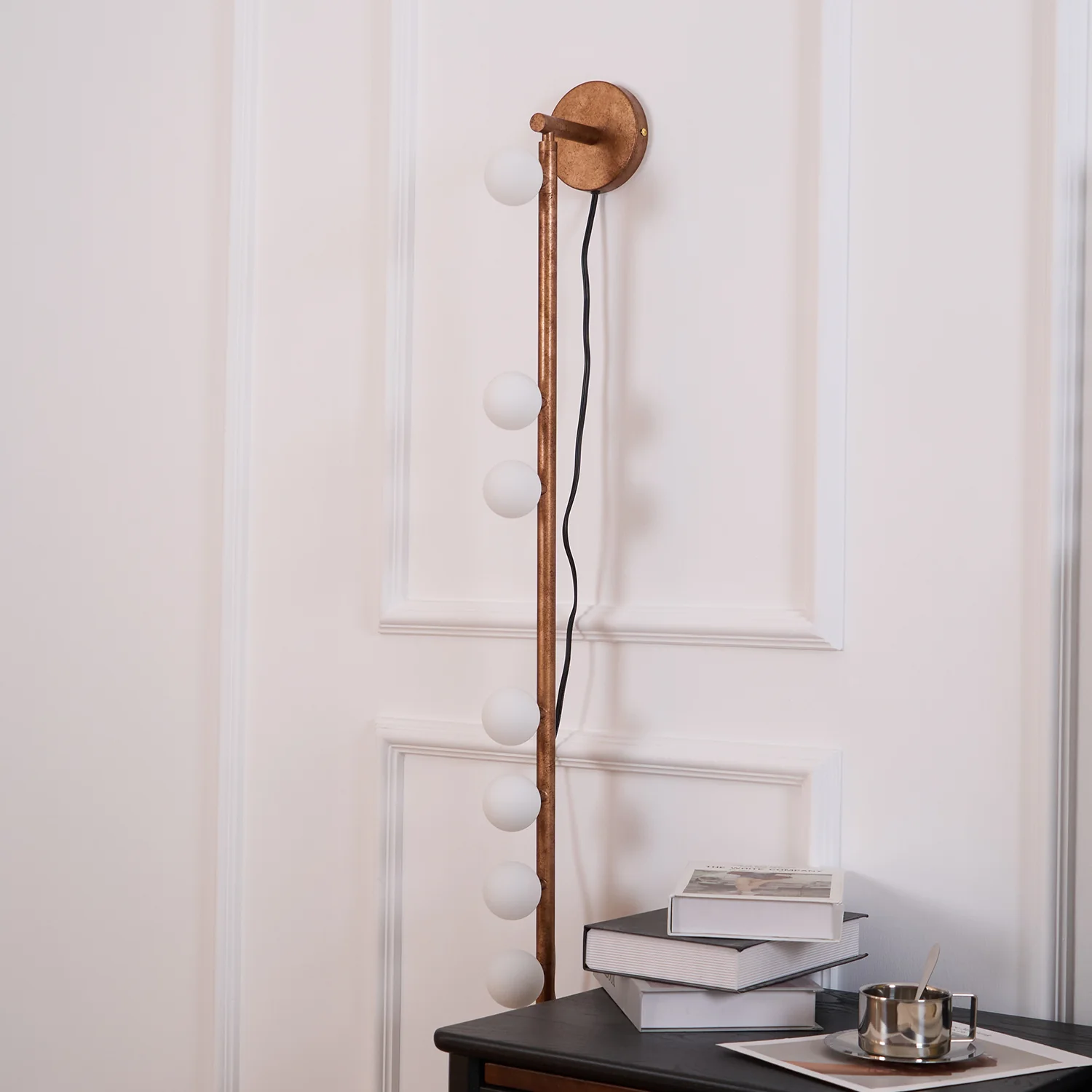 Brass Glass Tube Plug-in Wall Lamp - Image 106