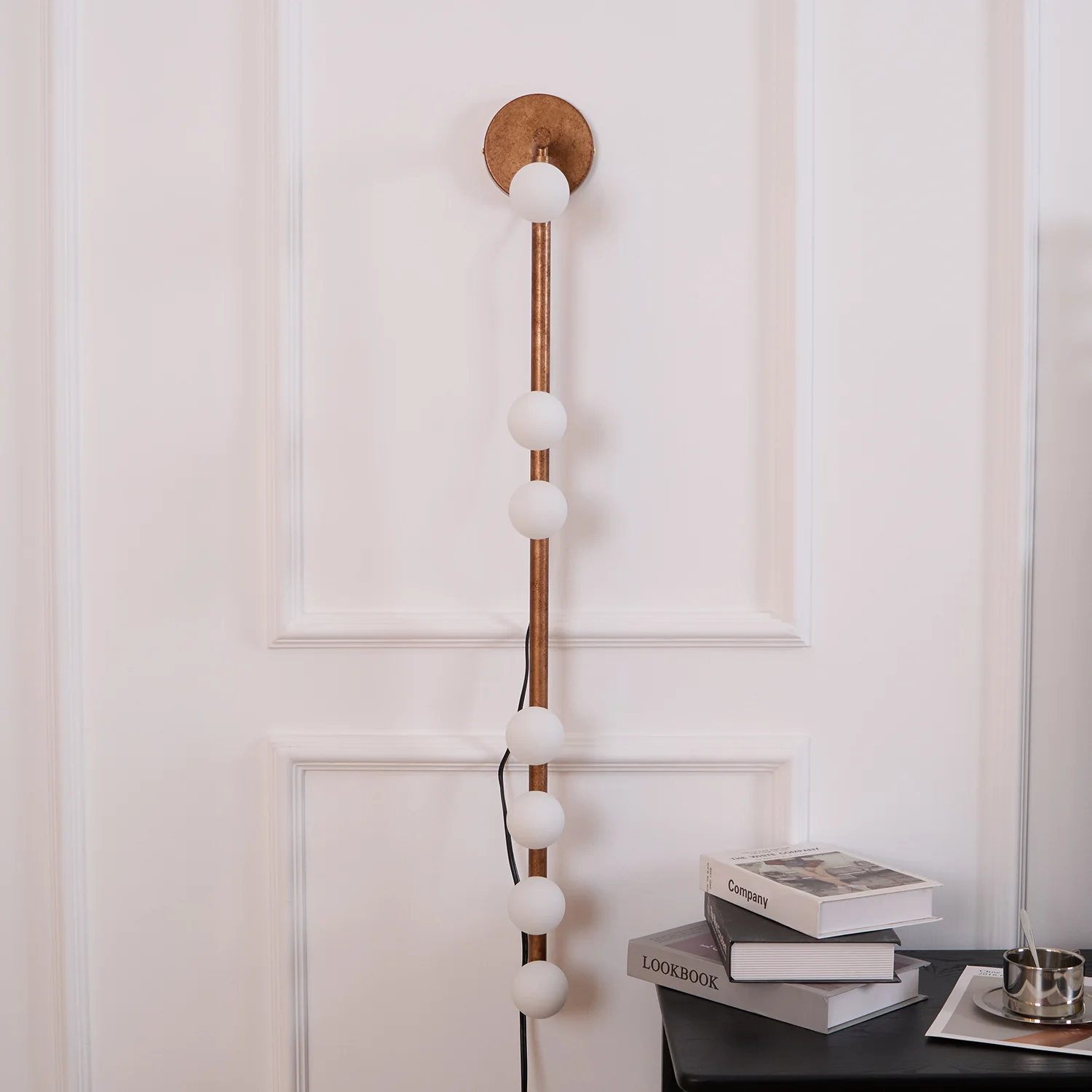Brass Glass Tube Plug-in Wall Lamp - Image 107