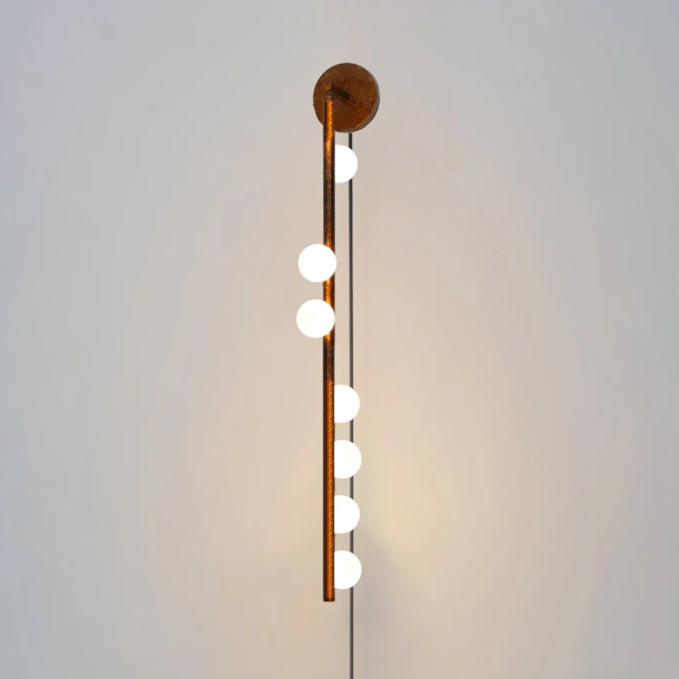 Brass Glass Tube Plug-in Wall Lamp - Image 11