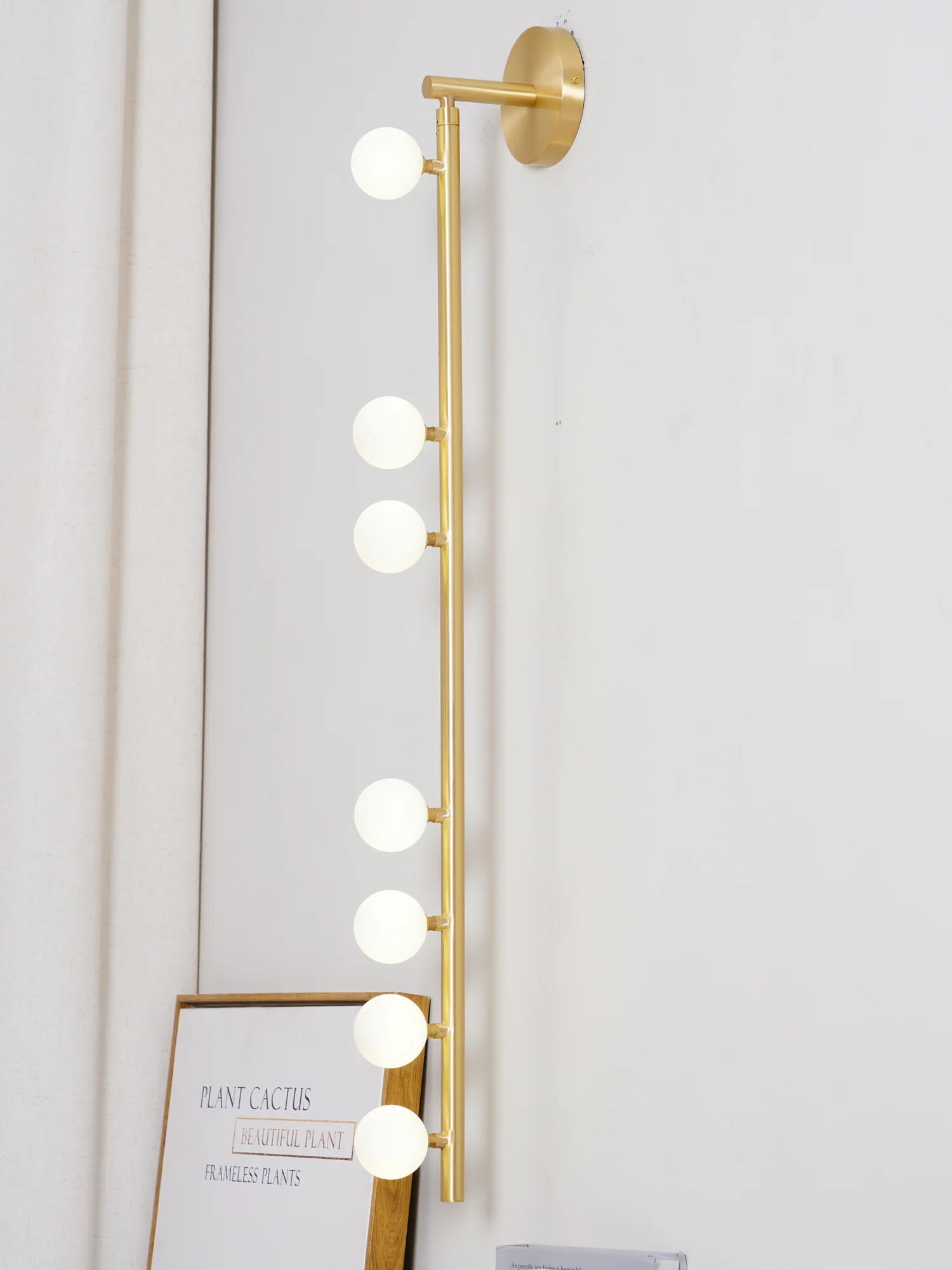 Brass Glass Tube Plug-in Wall Lamp - Image 63