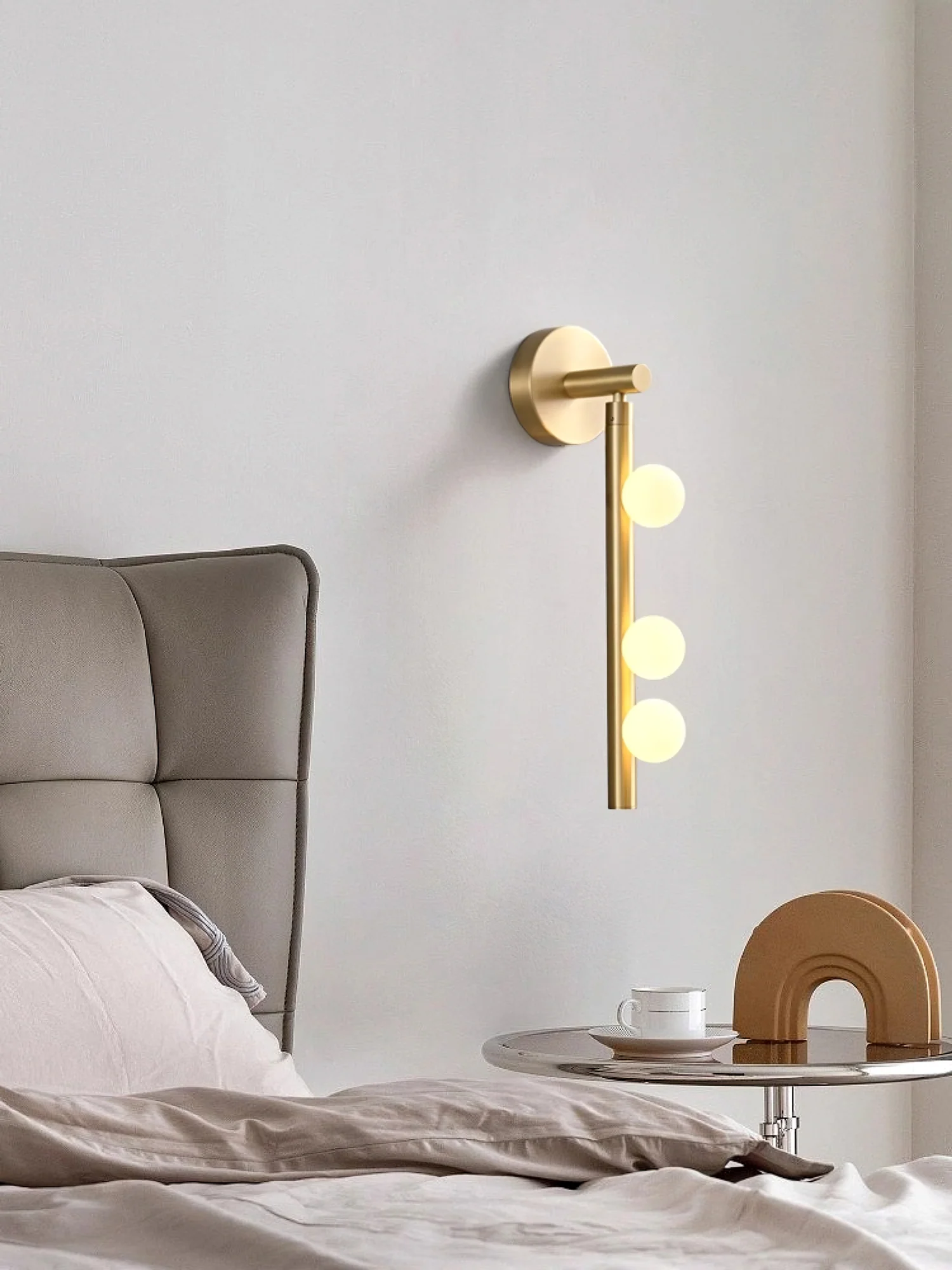 Brass Glass Tube Plug-in Wall Lamp - Image 97