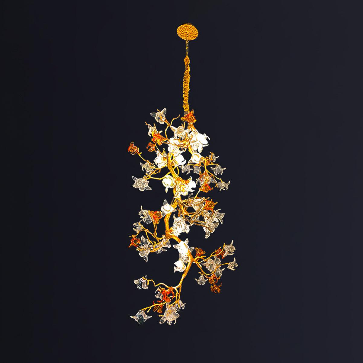 Brass Maple Branch Chandelier - Image 30