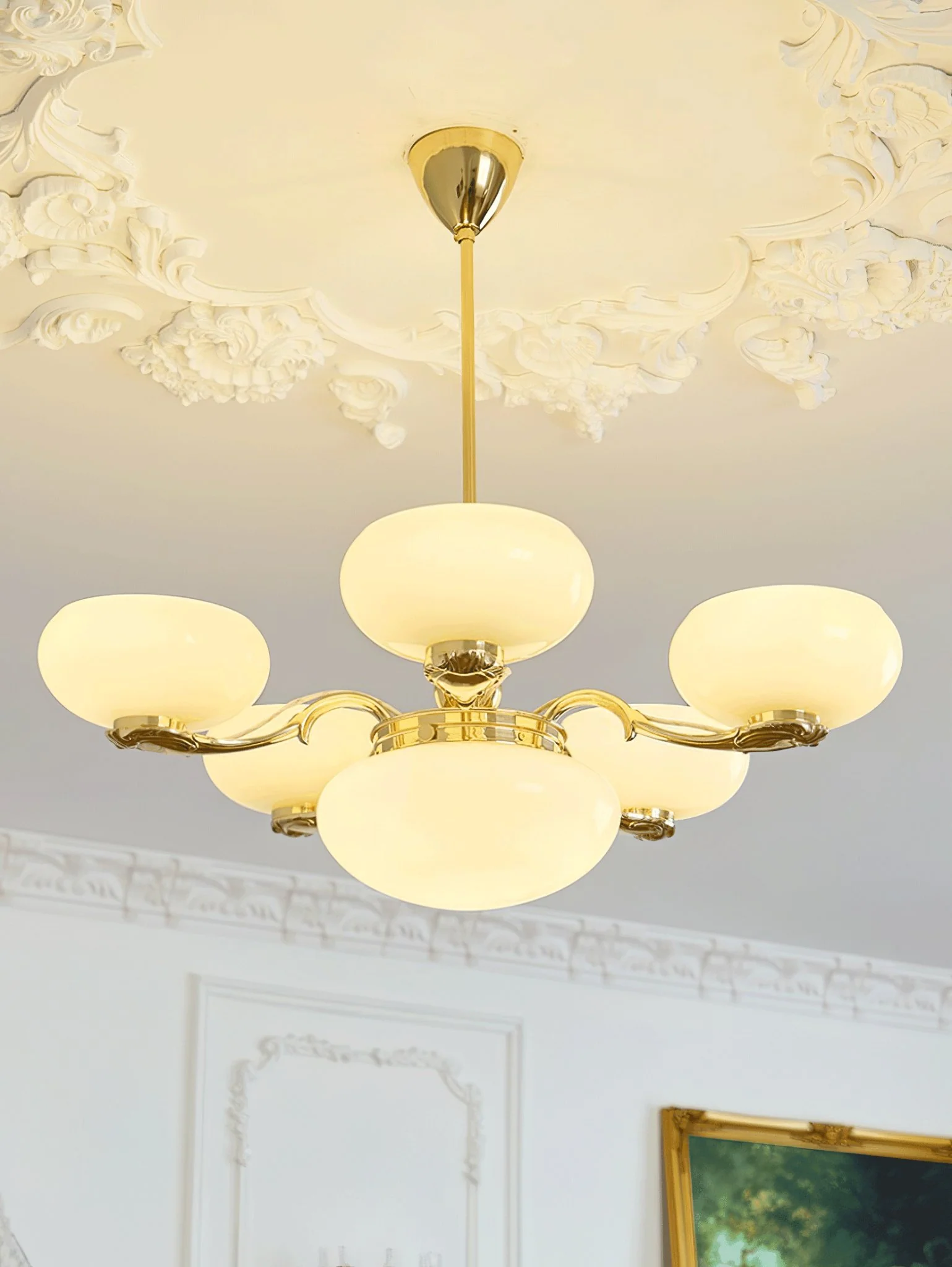 Brass Radiance Orb Chandelier - Image 13