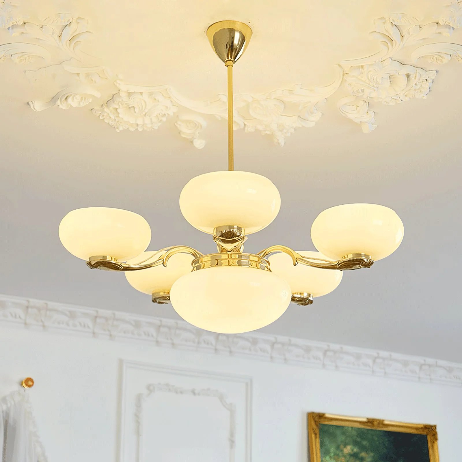 Brass Radiance Orb Chandelier - Image 16