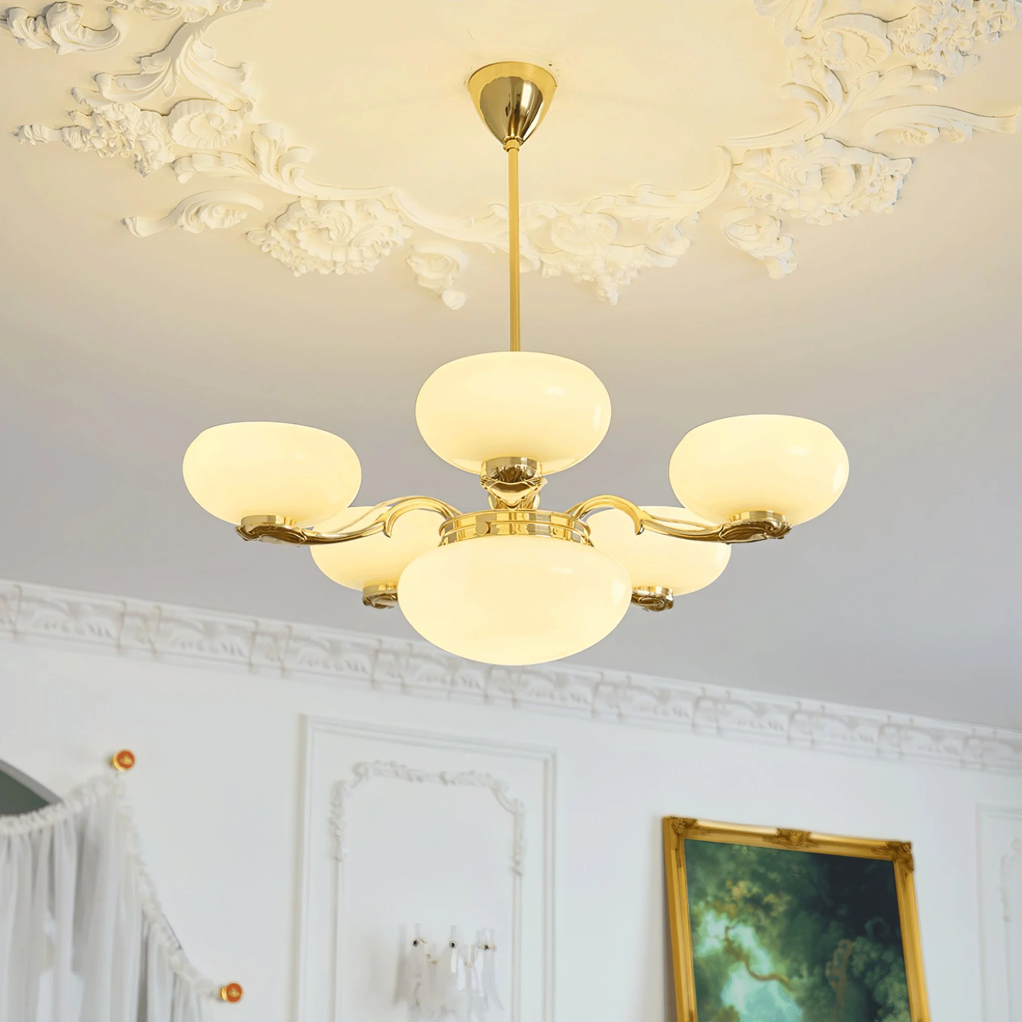 Brass Radiance Orb Chandelier - Image 19