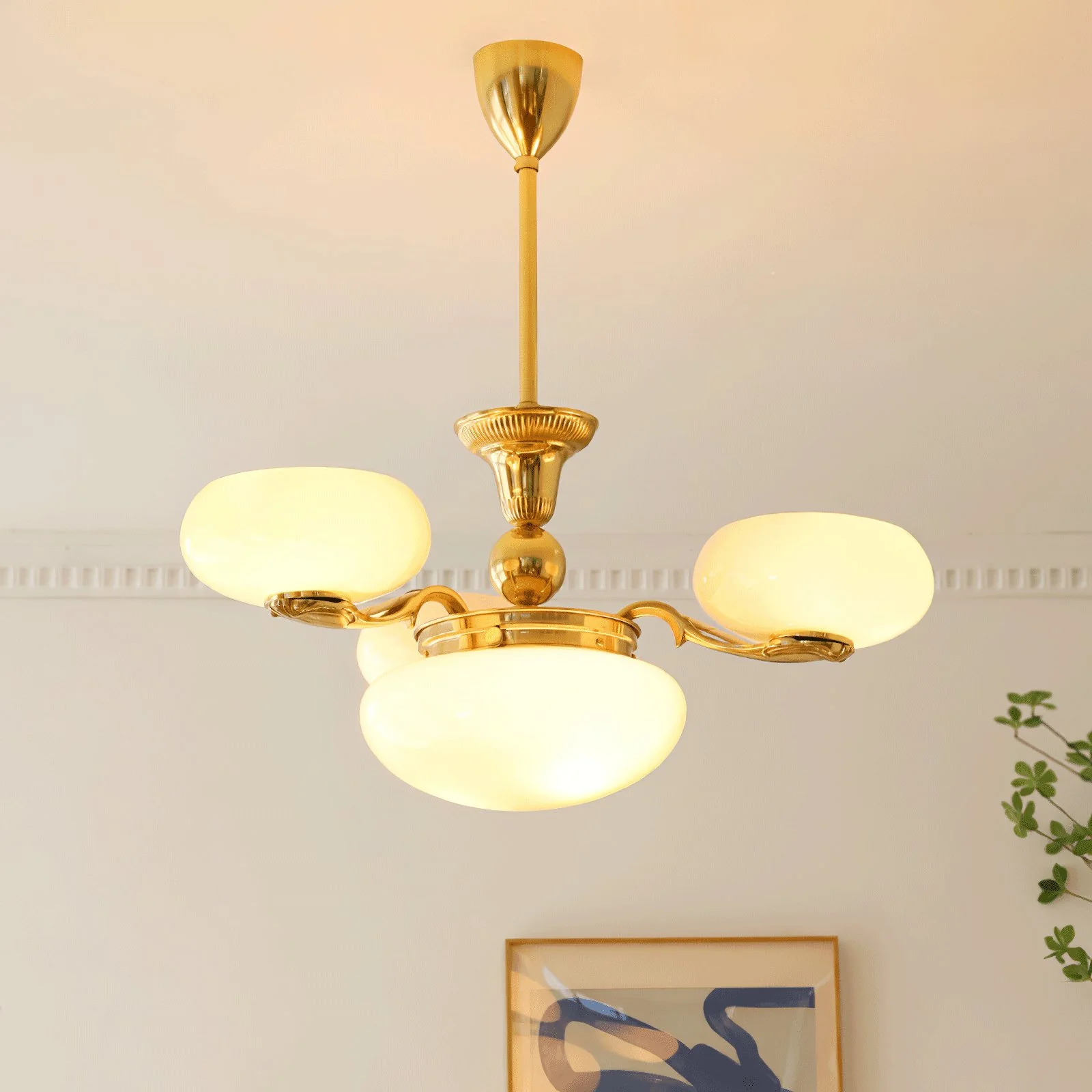 Brass Radiance Orb Chandelier - Image 4