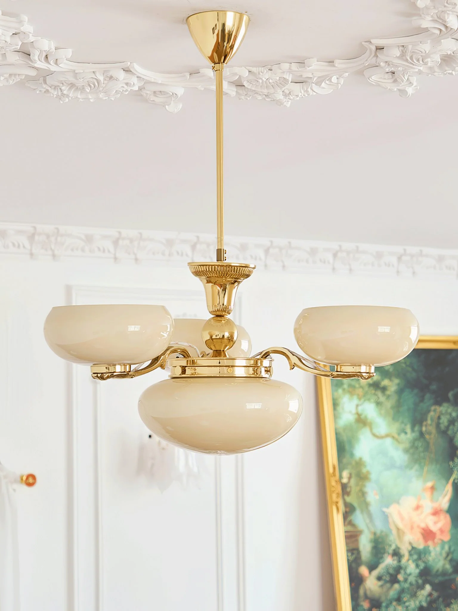 Brass Radiance Orb Chandelier - Image 9