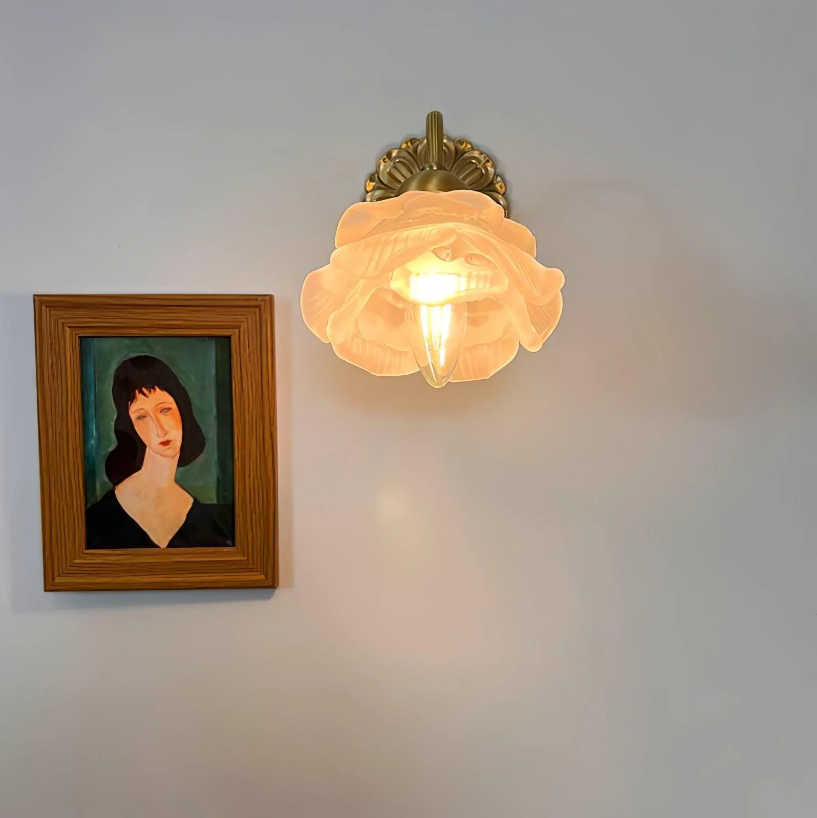 Brass Rose Wall Light - Image 15