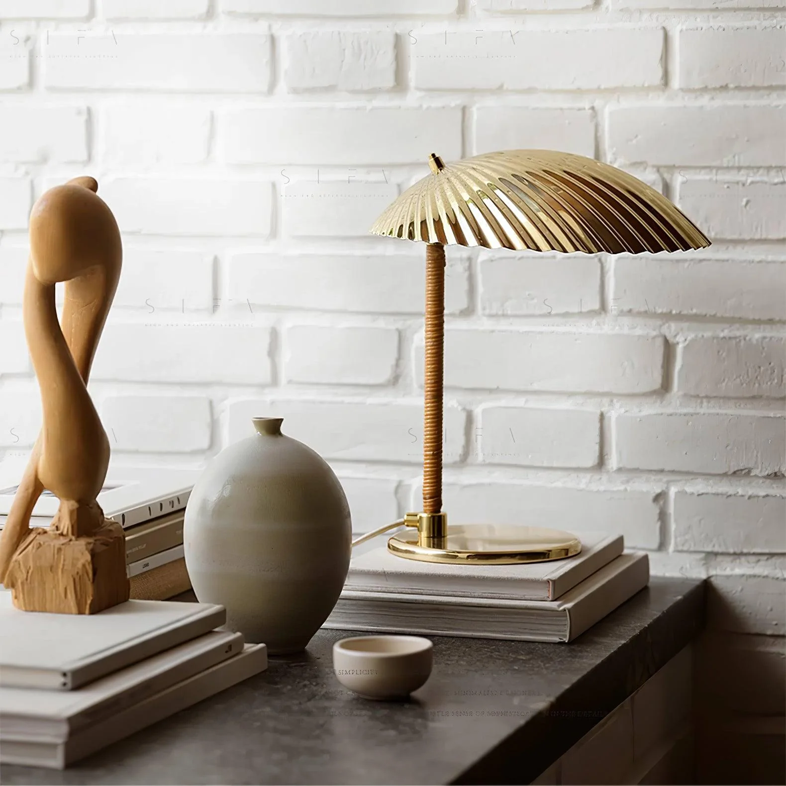 Brass Shell Table Lamp - Image 10