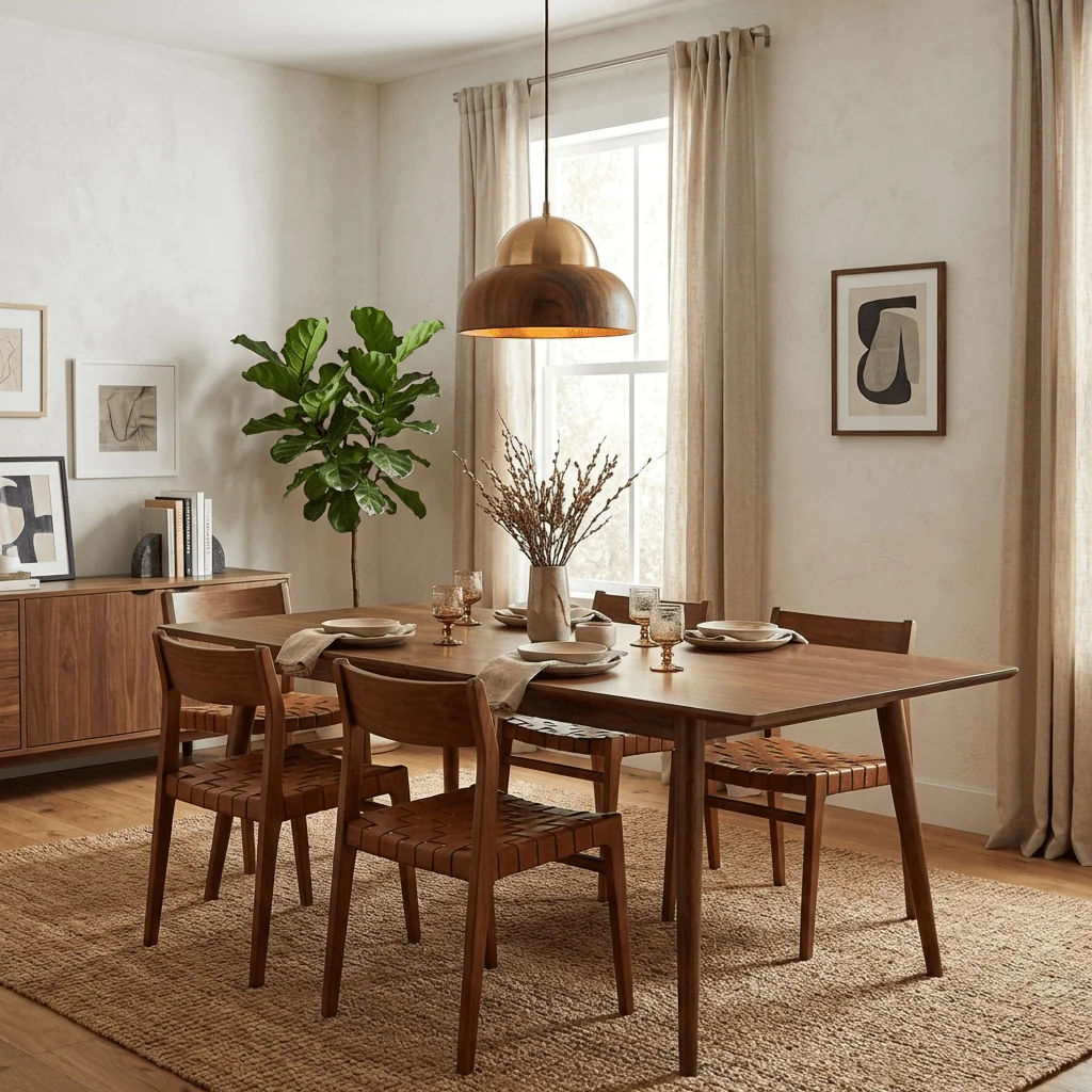 Bravon Wood Dome Pendant Lamp - Image 2