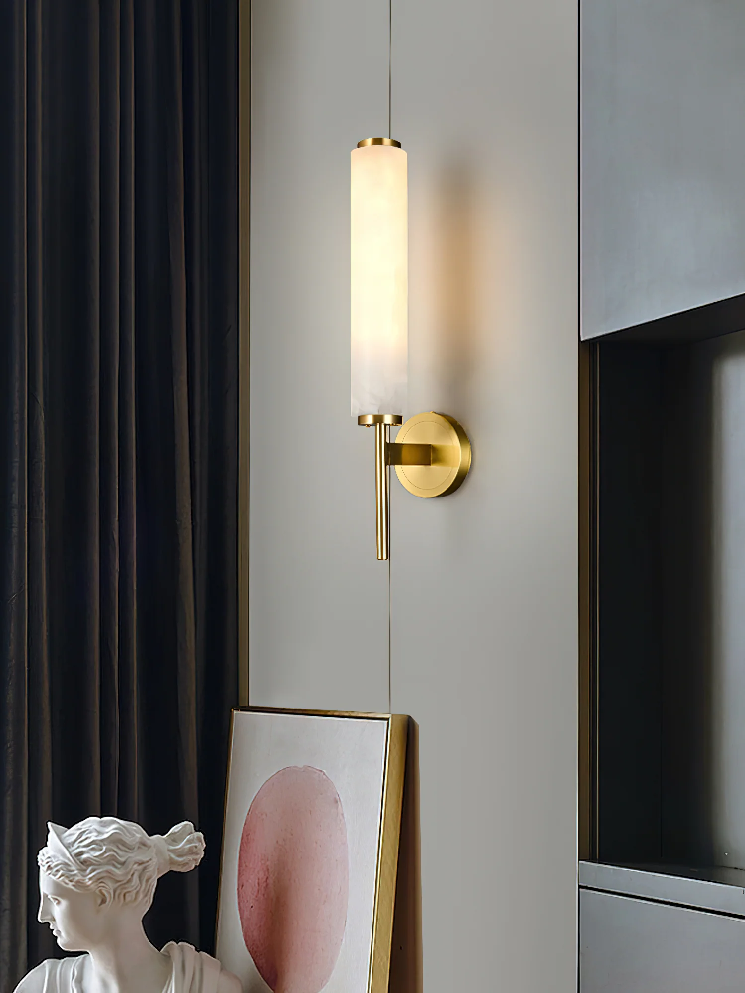 Brindisi Alabaster Wall Sconce - Image 2