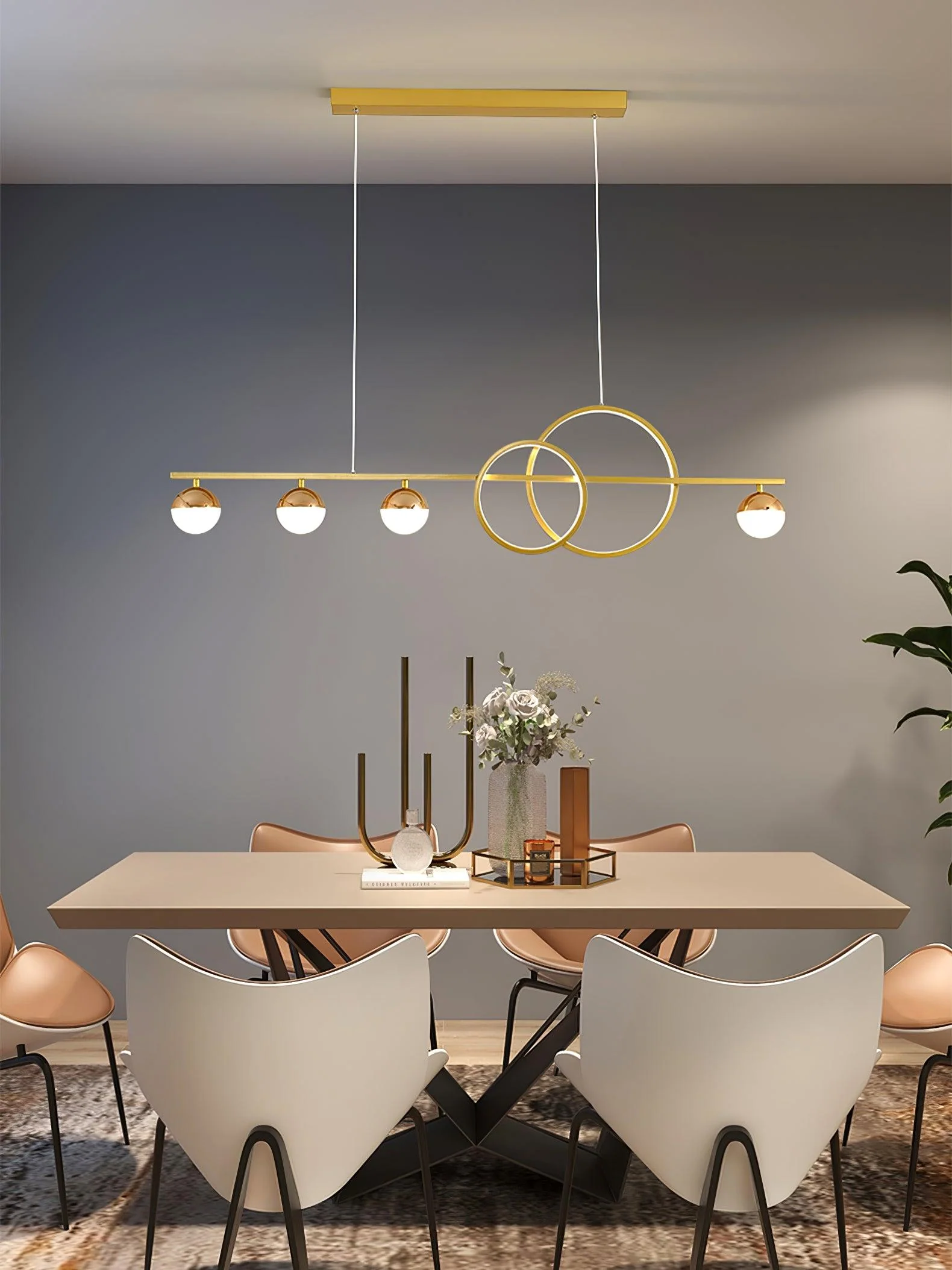 Brooklyn Double Circle Chandelier - Image 3