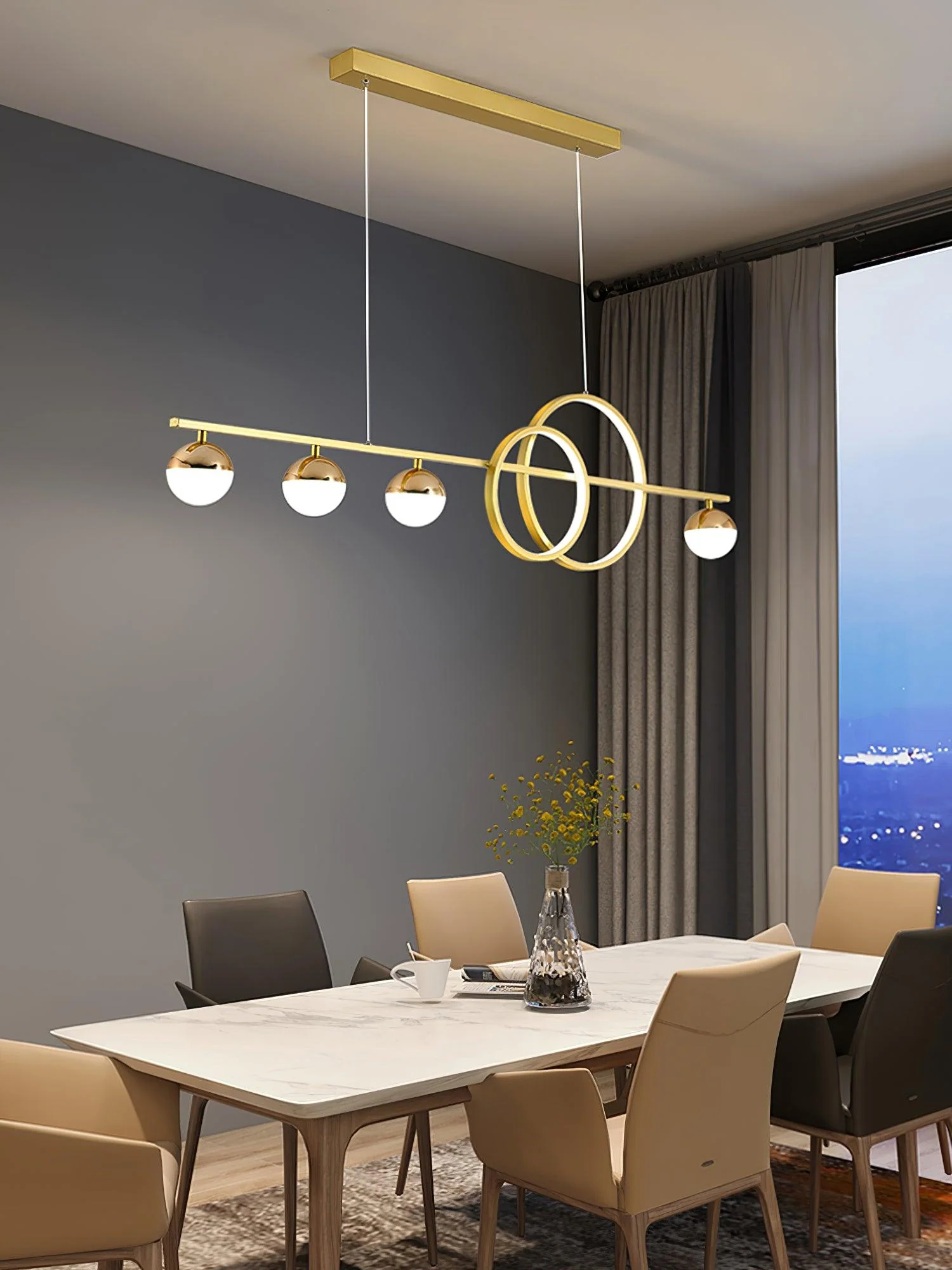 Brooklyn Double Circle Chandelier - Image 4