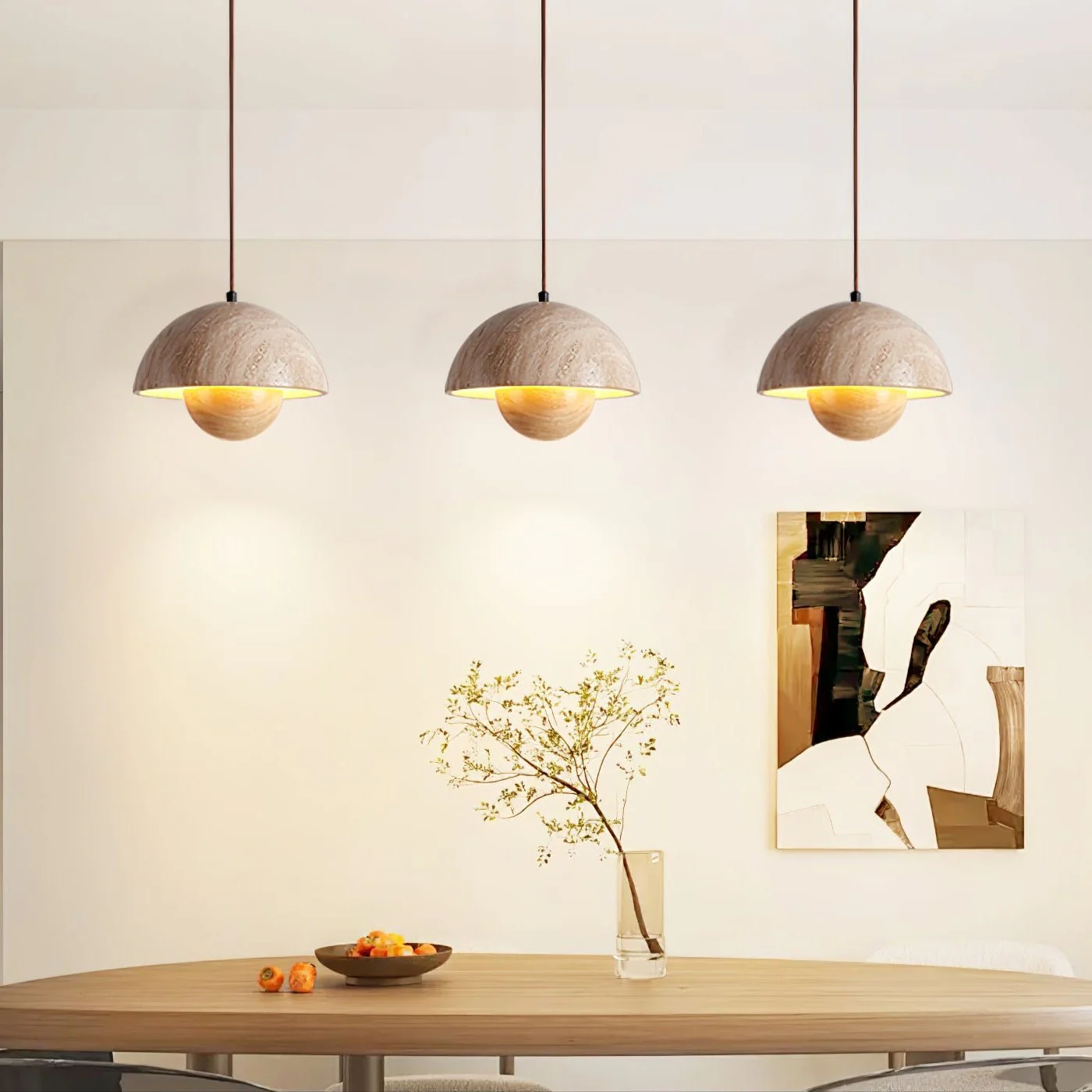 Bud Travertine Pendant Lamp - Image 2