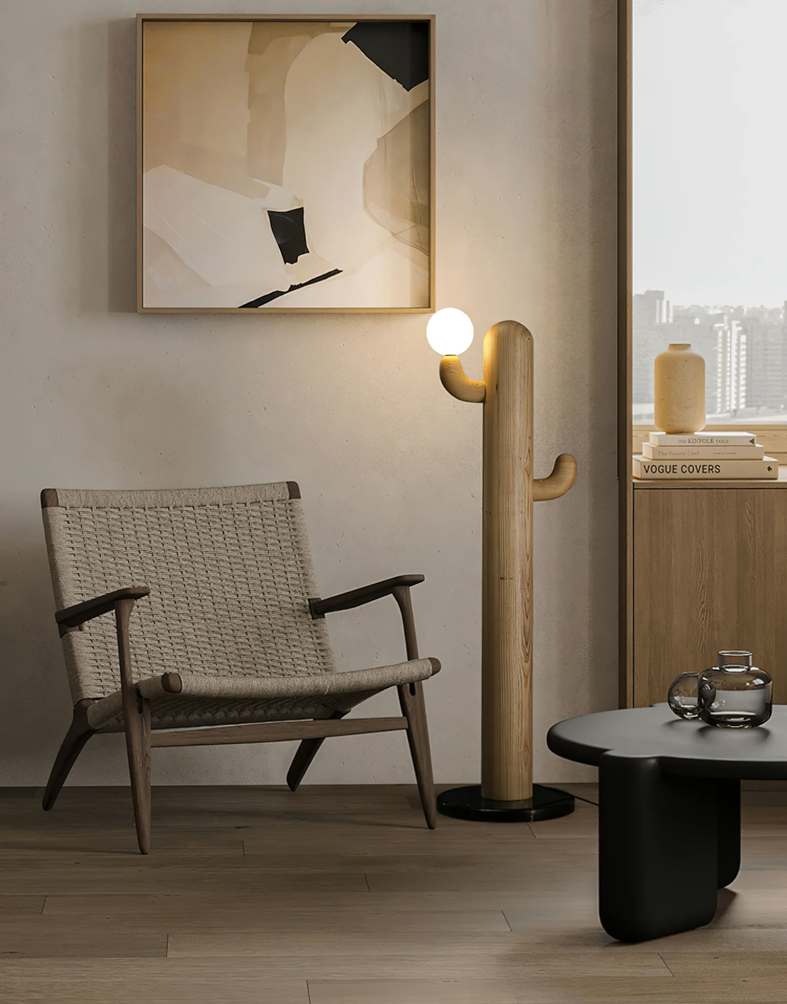 Cactus Wood Floor Lamp - Image 14