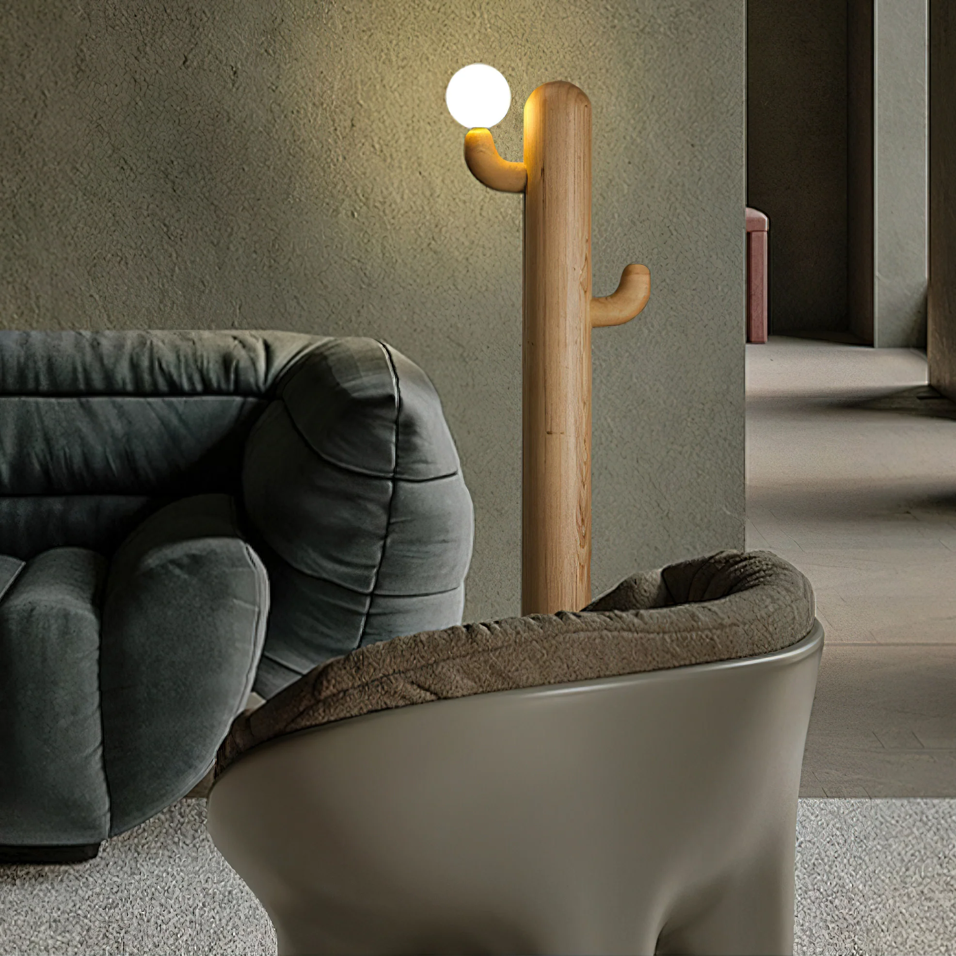Cactus Wood Floor Lamp - Image 16