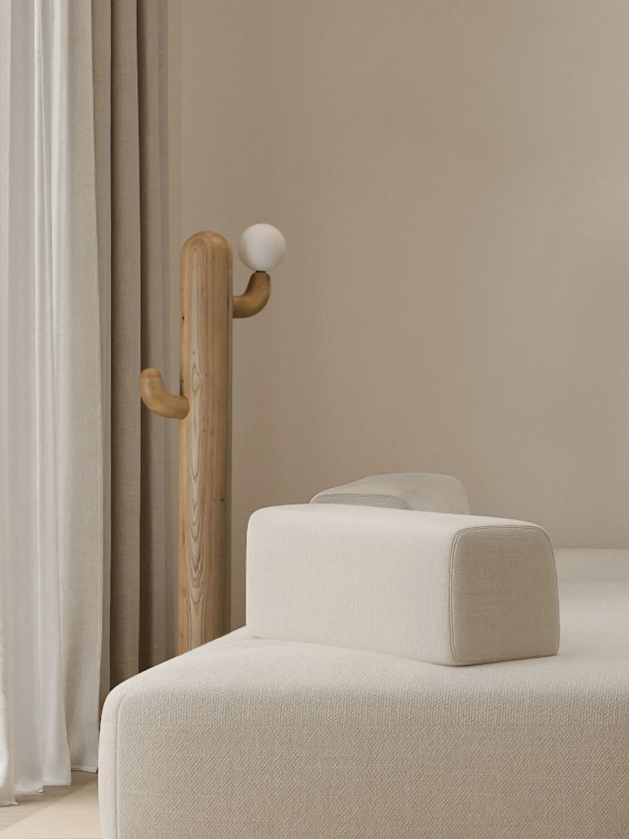 Cactus Wood Floor Lamp - Image 24