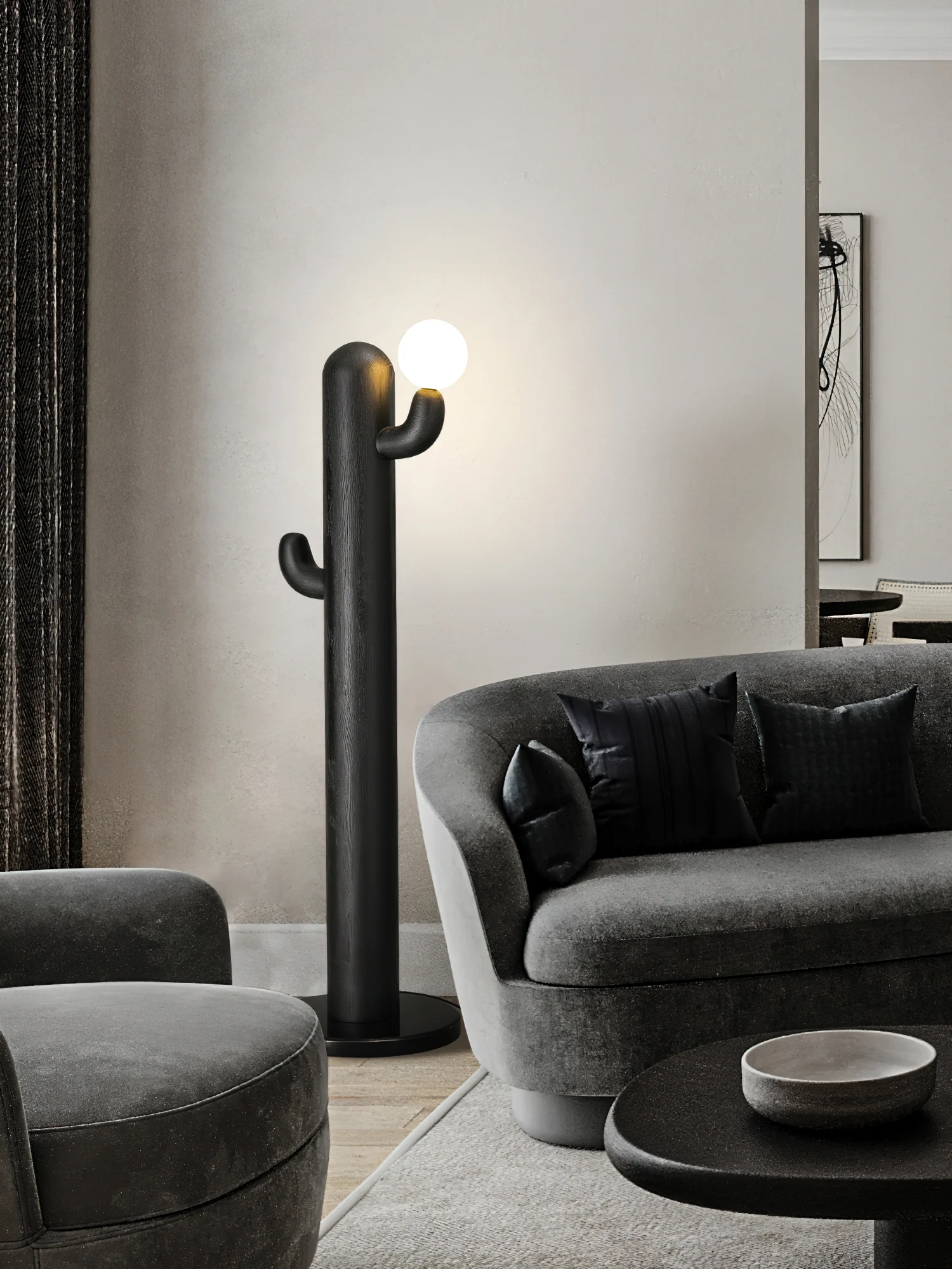 Cactus Wood Floor Lamp - Image 25