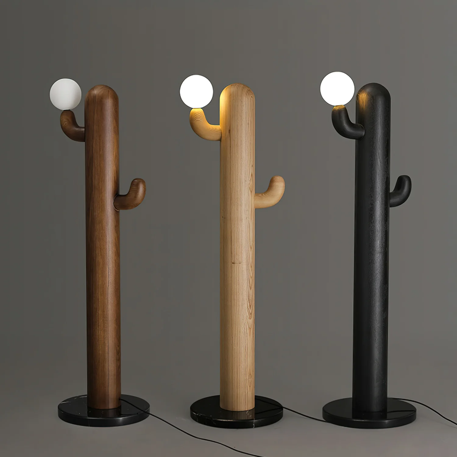Cactus Wood Floor Lamp - Image 27