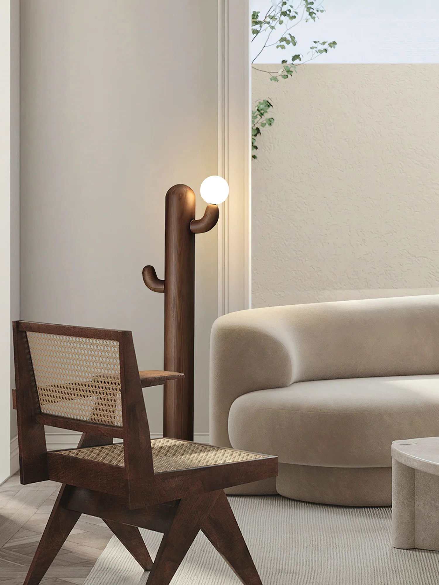 Cactus Wood Floor Lamp - Image 28