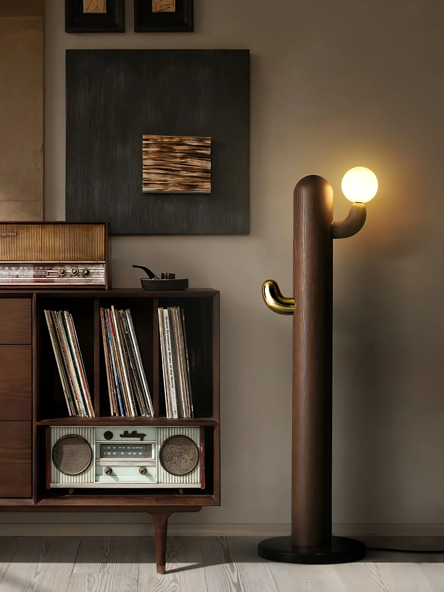 Cactus Wood Floor Lamp - Image 49
