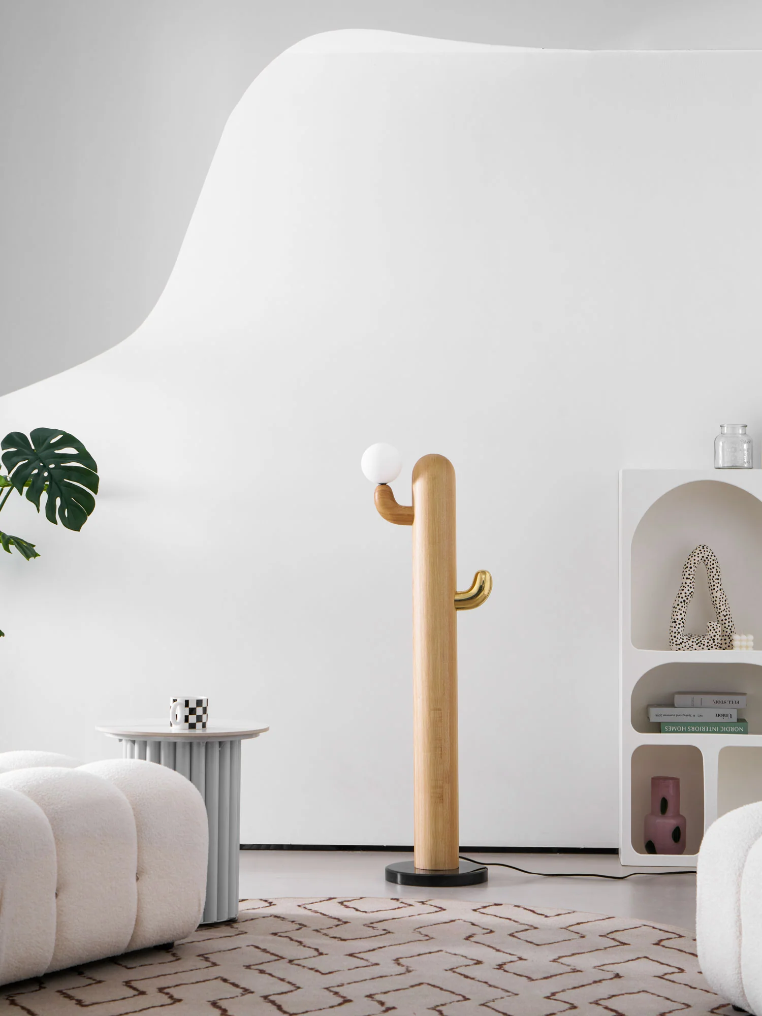 Cactus Wood Floor Lamp - Image 67