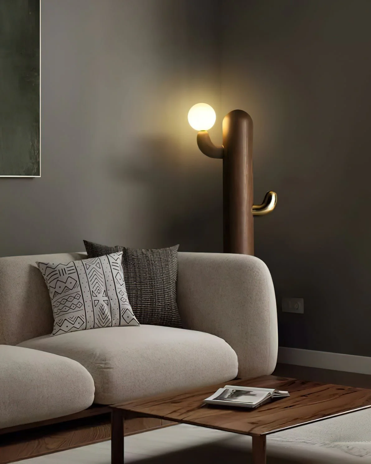Cactus Wood Floor Lamp - Image 9