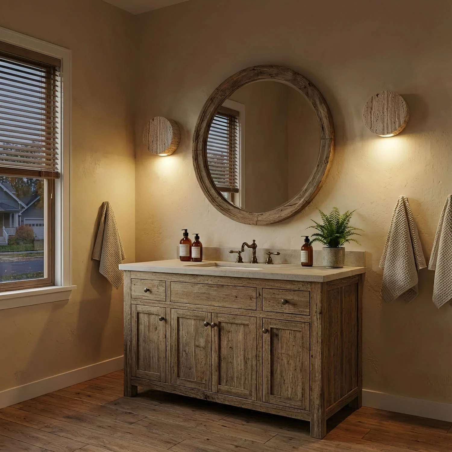 Caelan Travertine Wall Sconce - Image 4