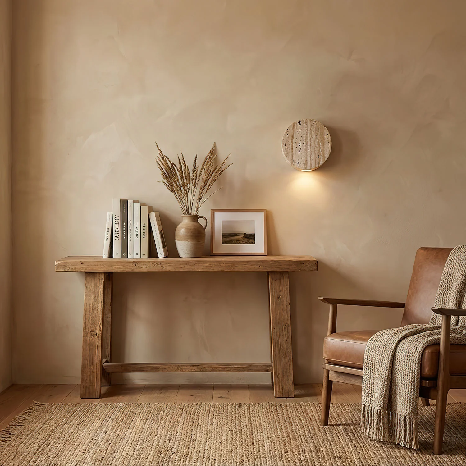 Caelan Travertine Wall Sconce - Image 6