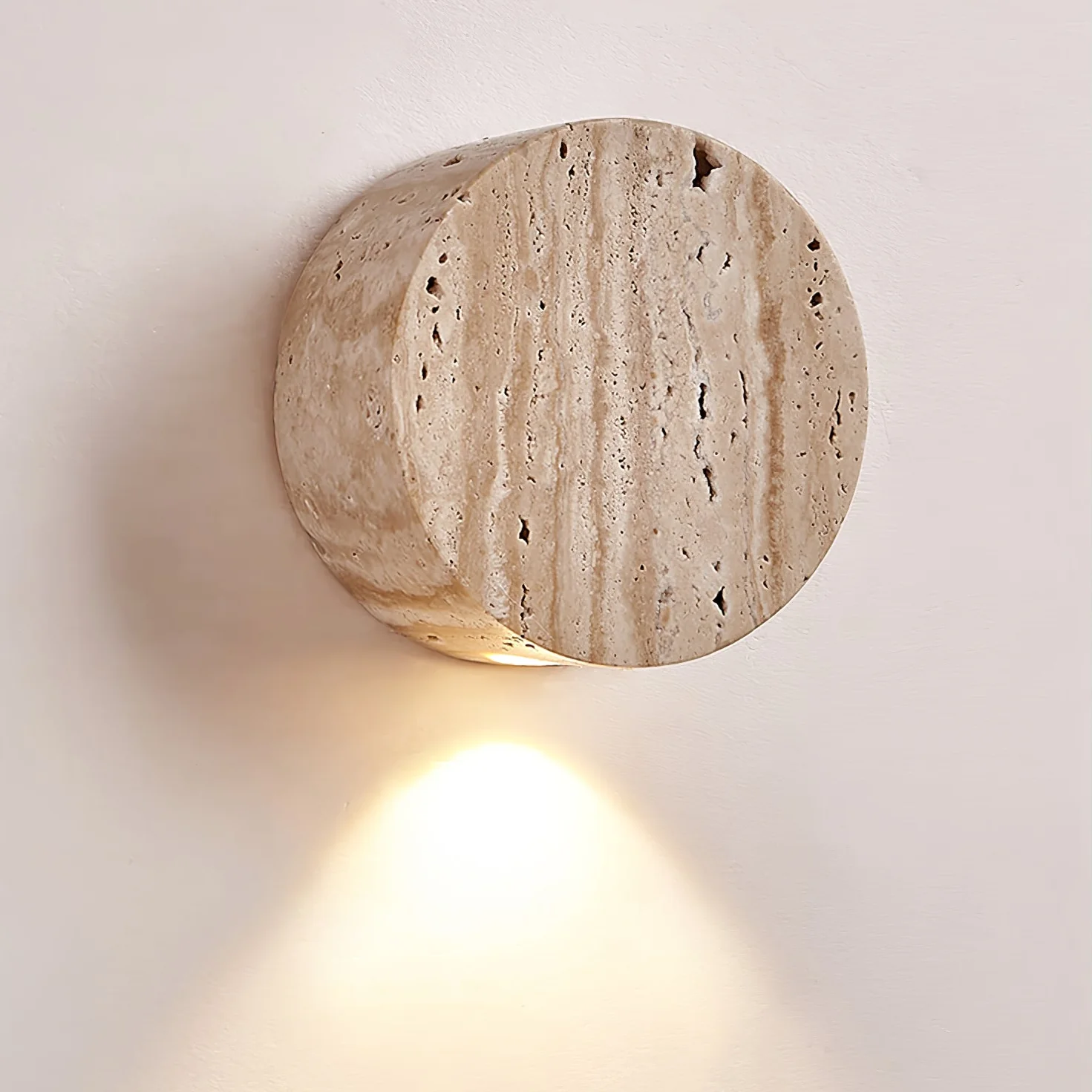 Caelan Travertine Wall Sconce - Image 8
