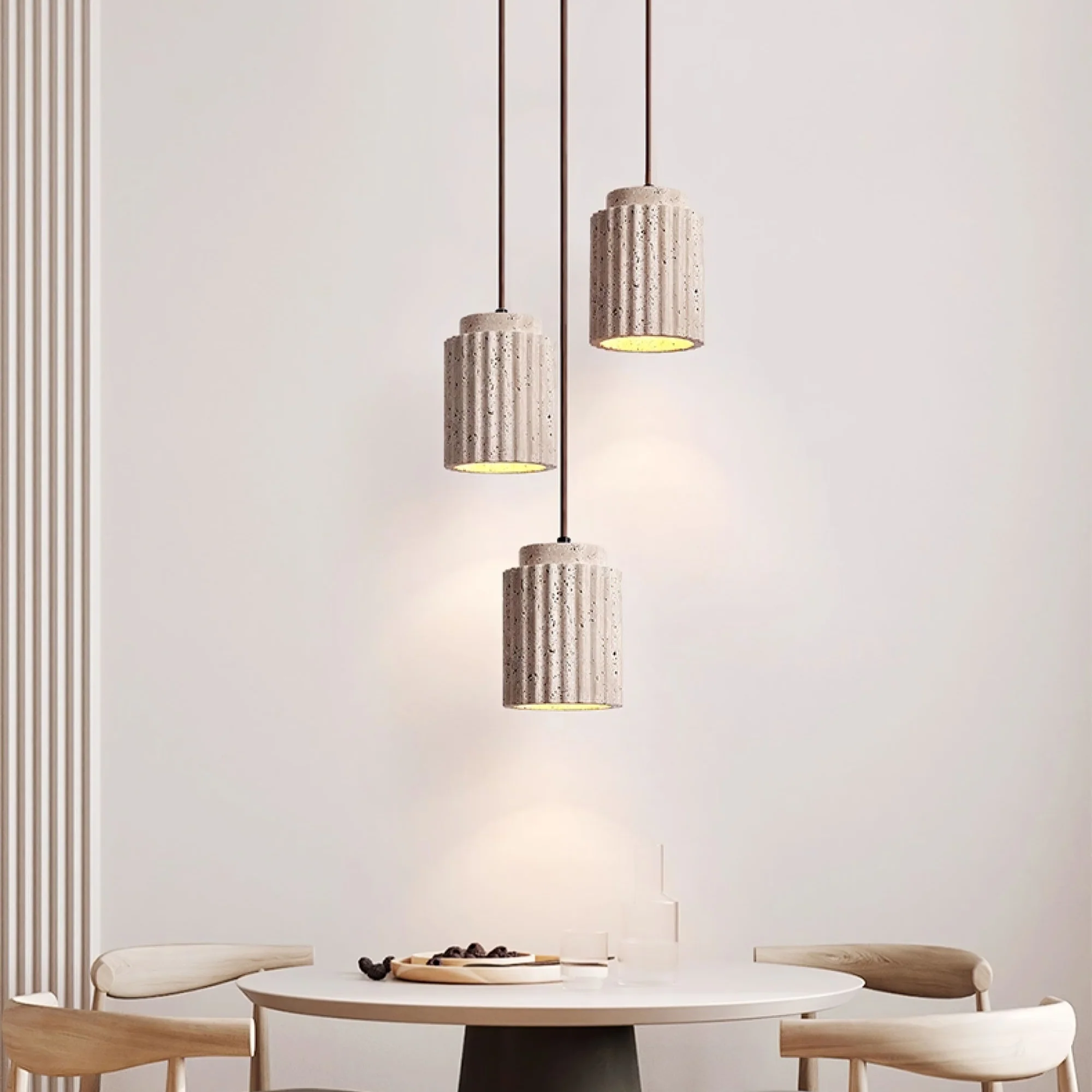 Caelia Travertine Pendant Light - Image 2