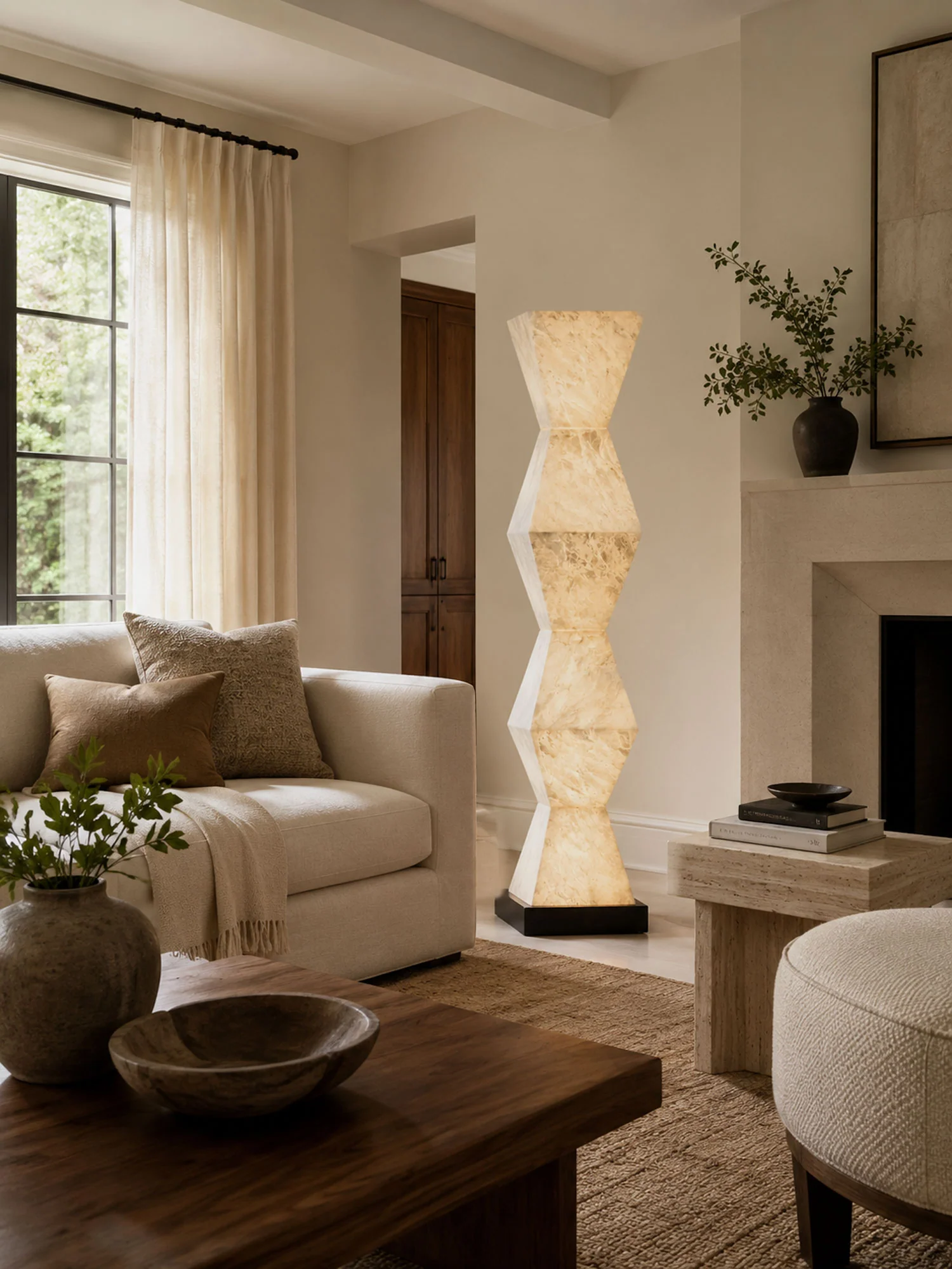 Cairn Alabaster Floor Lamp - Image 7