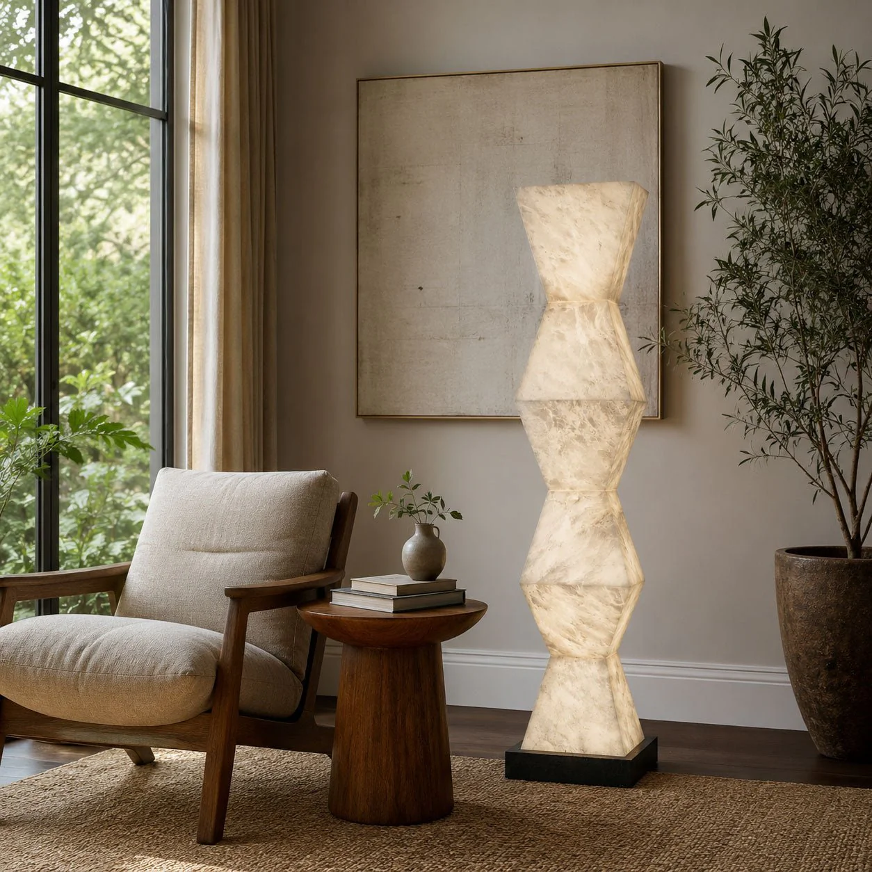 Cairn Alabaster Floor Lamp - Image 9