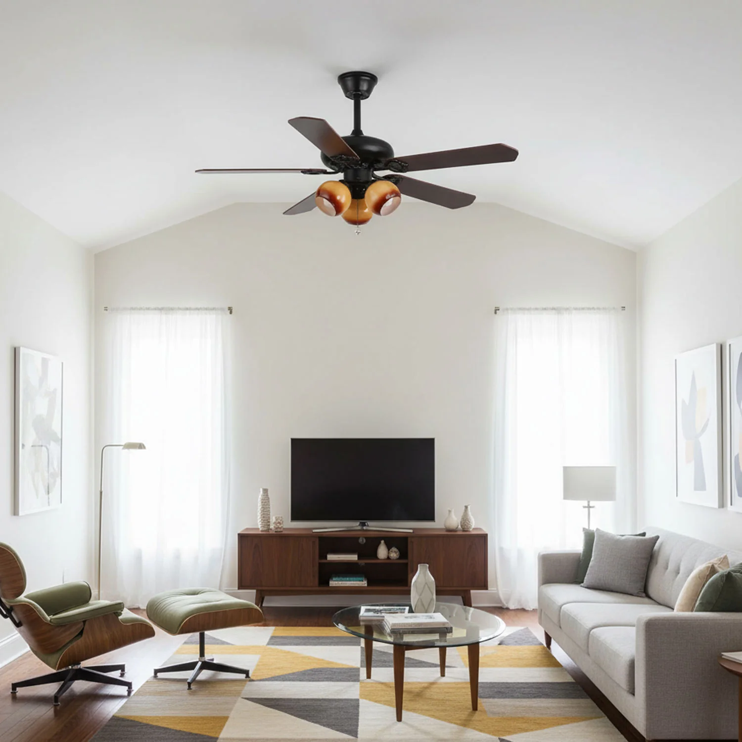 Calantha Bloom Ceiling Fan Light - Image 29