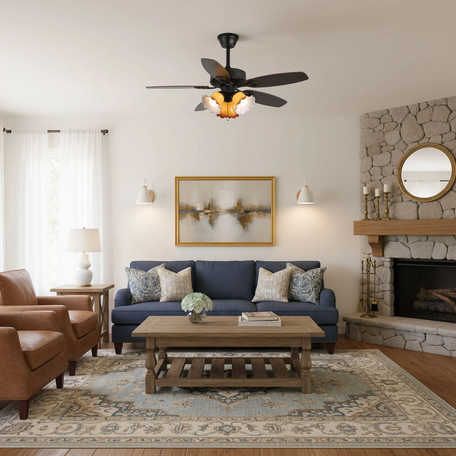 Calantha Bloom Ceiling Fan Light - Image 30