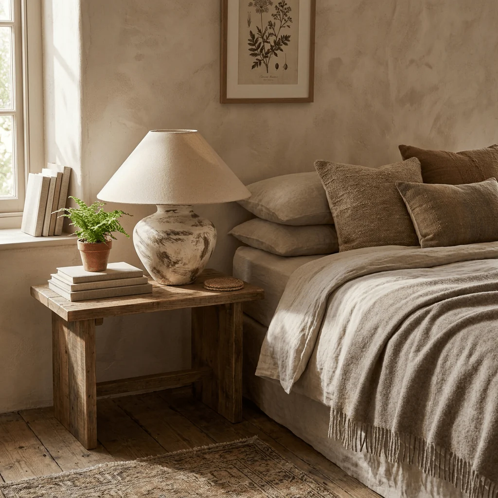 Calcina Whitewashed Ceramic Table Lamp - Image 10