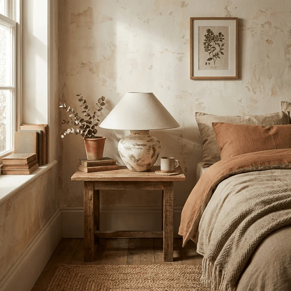 Calcina Whitewashed Ceramic Table Lamp - Image 6