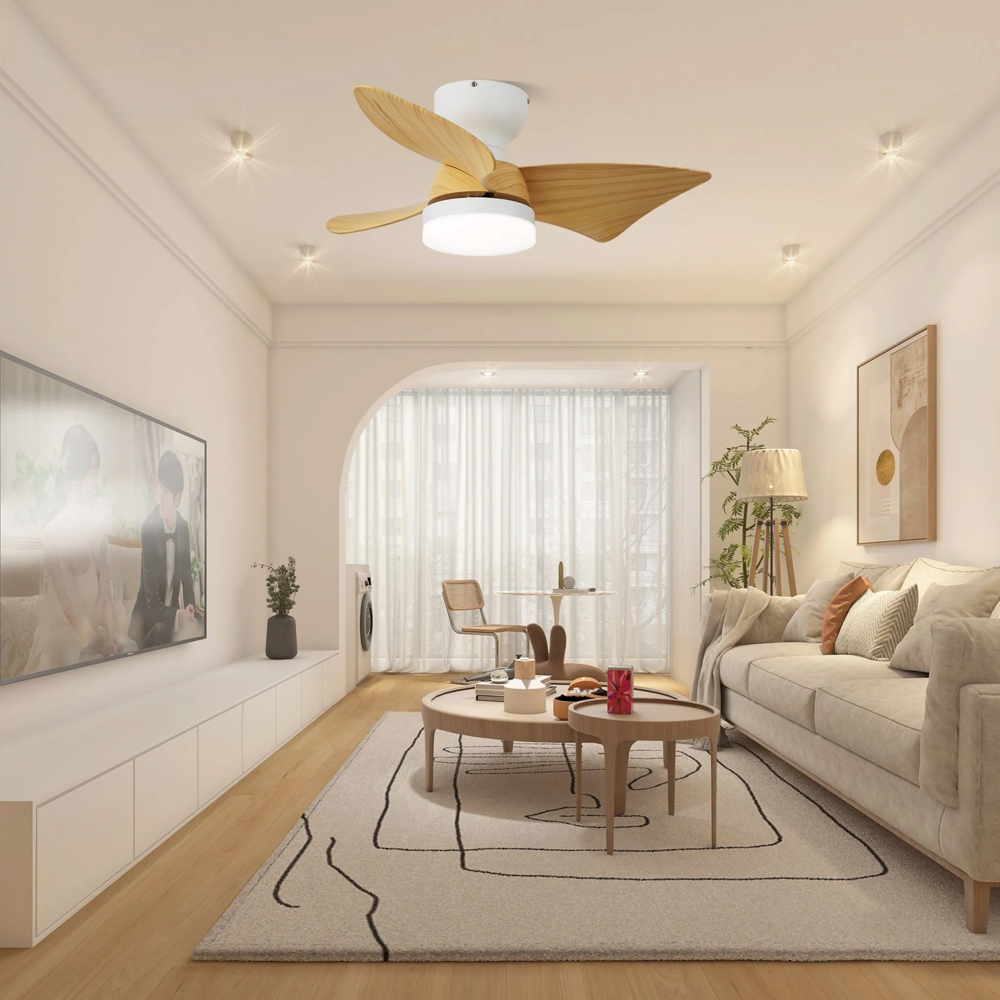 Calix 28" Ceiling Fan Light - Image 8