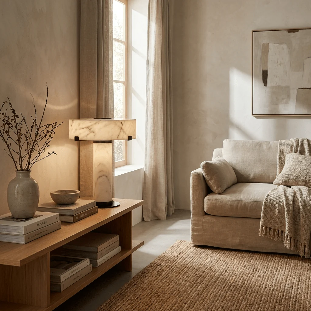 Calix Alabaster Table Lamp - Image 5