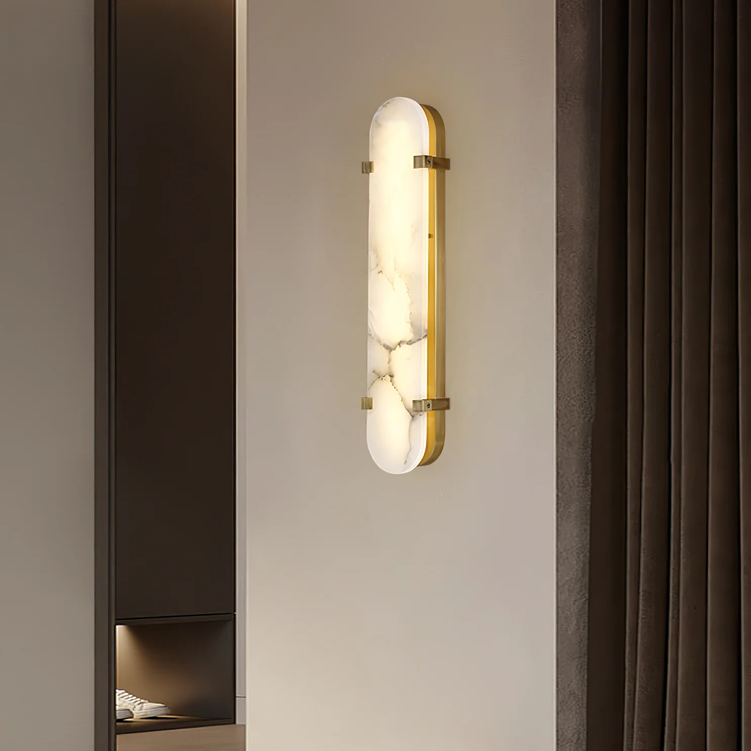 Calla Alabaster Wall Sconce - Image 2