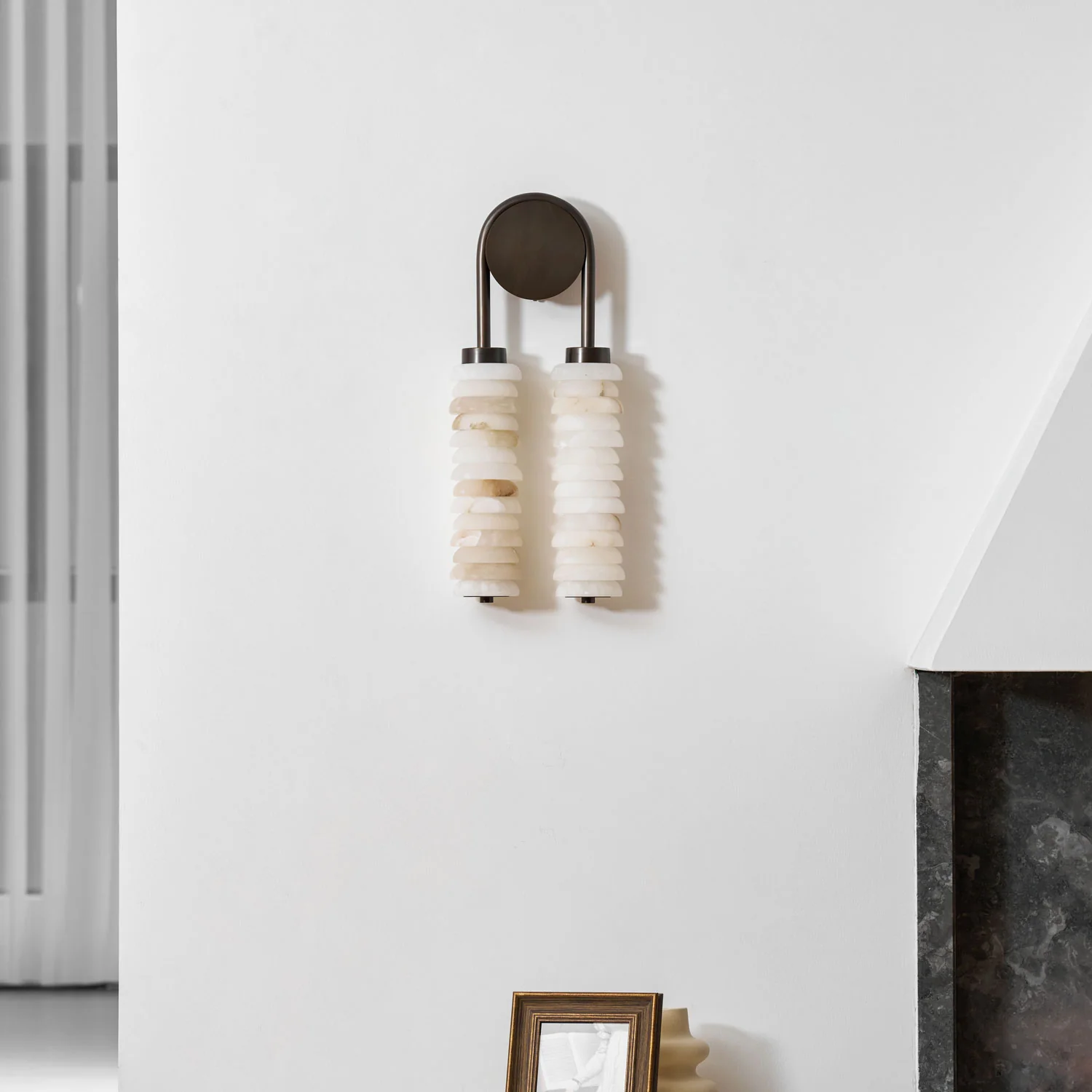 Calla Ribbed Alabaster Sconce - Image 12