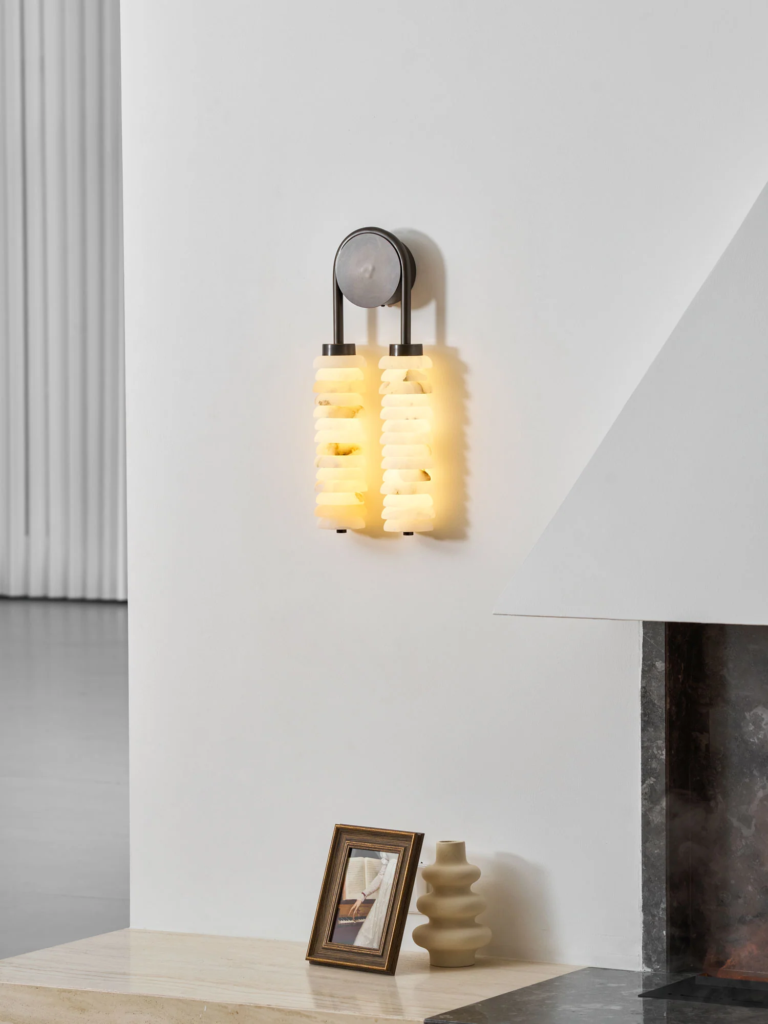 Calla Ribbed Alabaster Sconce - Image 57