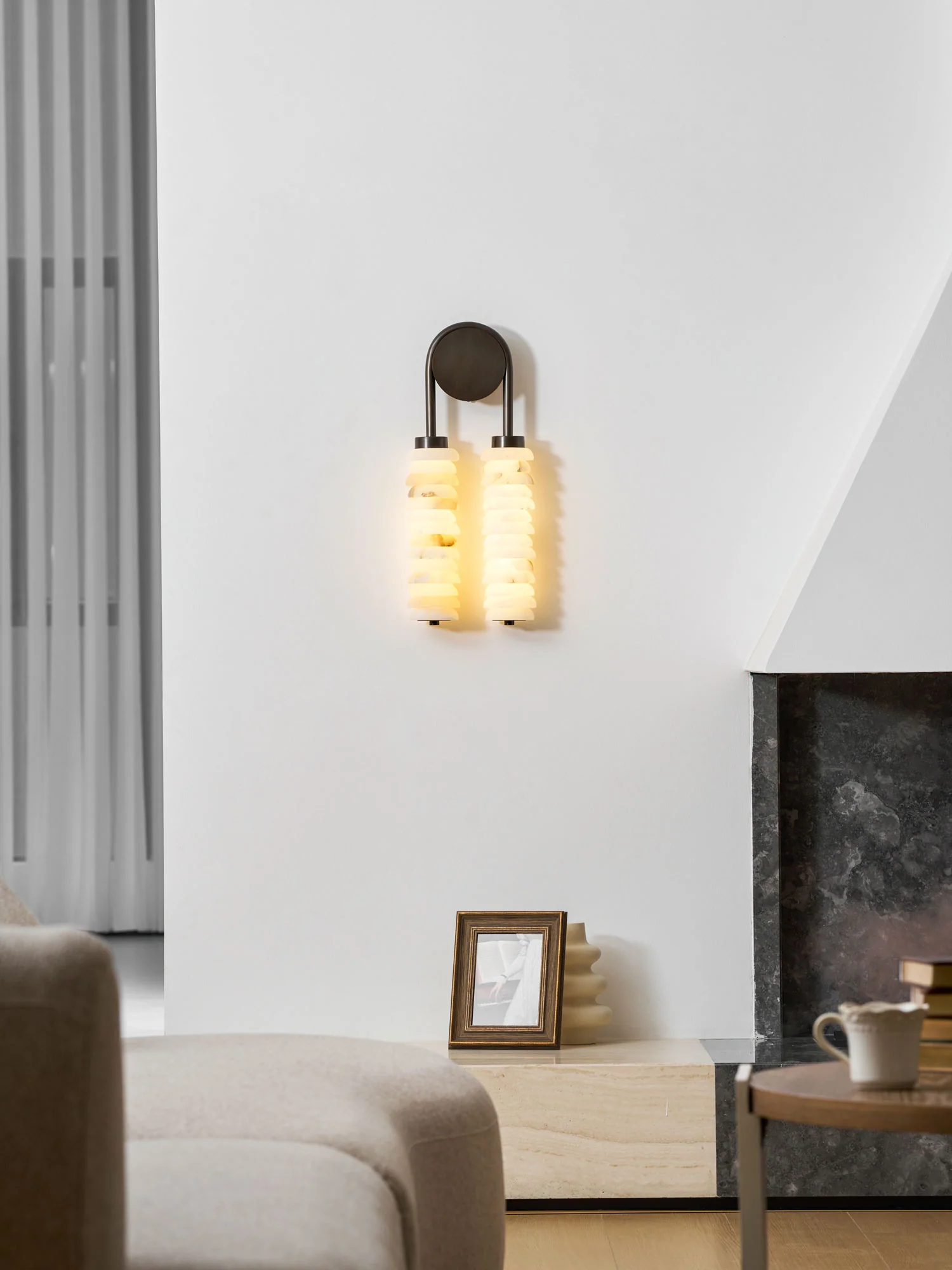 Calla Ribbed Alabaster Sconce - Image 60