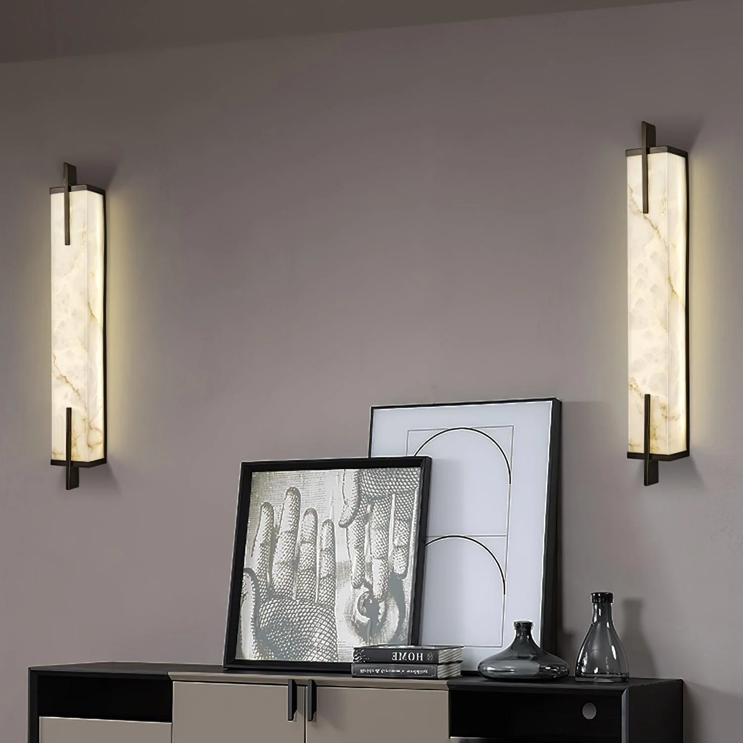 Calliope Alabaster Wall Sconce - Image 11
