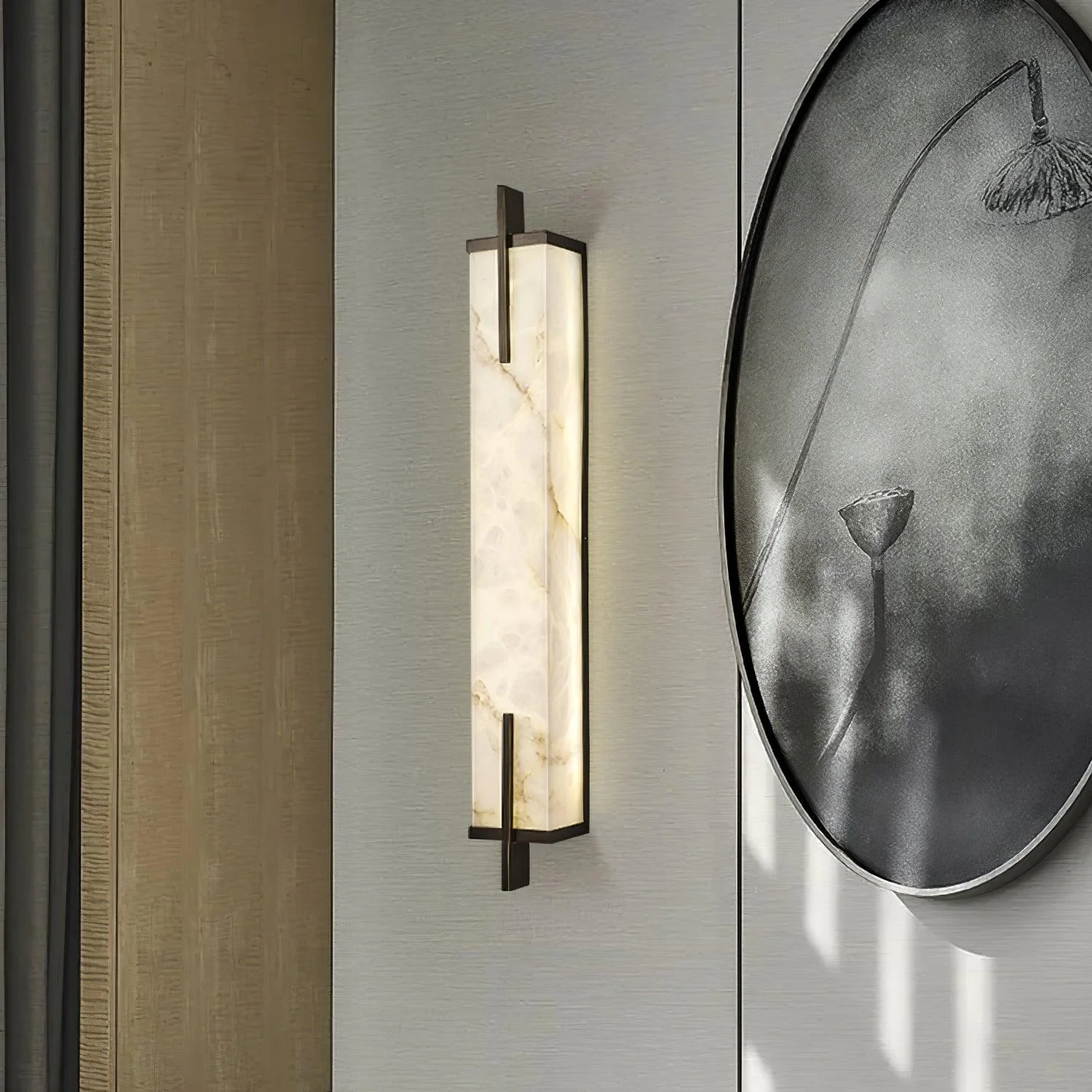 Calliope Alabaster Wall Sconce - Image 17