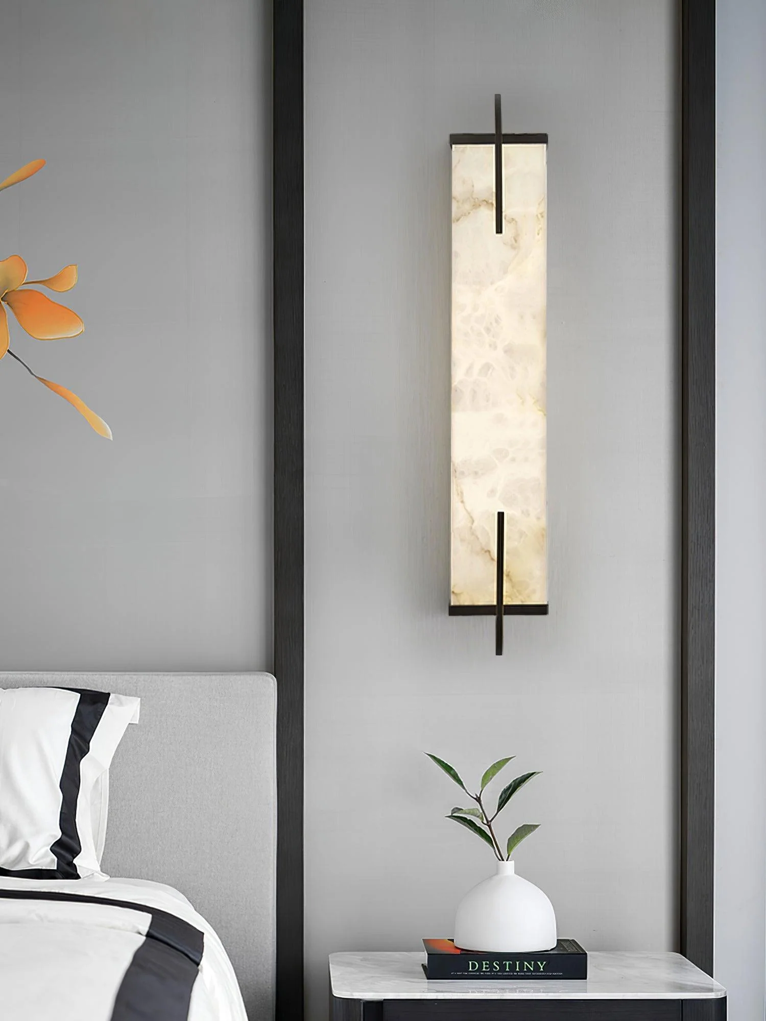Calliope Alabaster Wall Sconce - Image 20